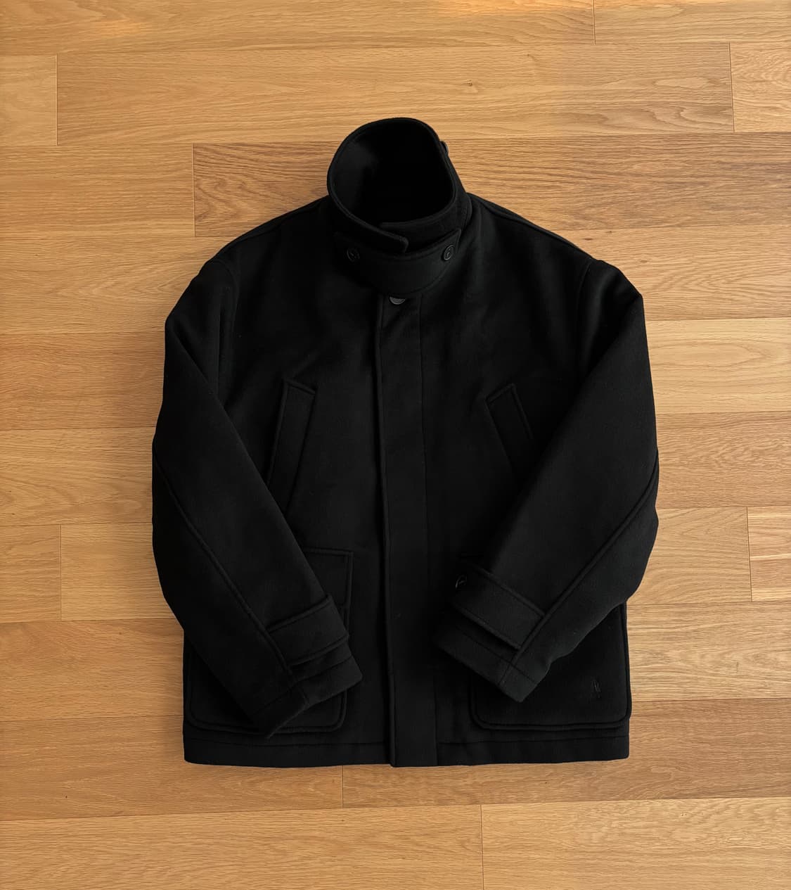 예일 발마칸 하프 코트 블랙 M 상품이미지1