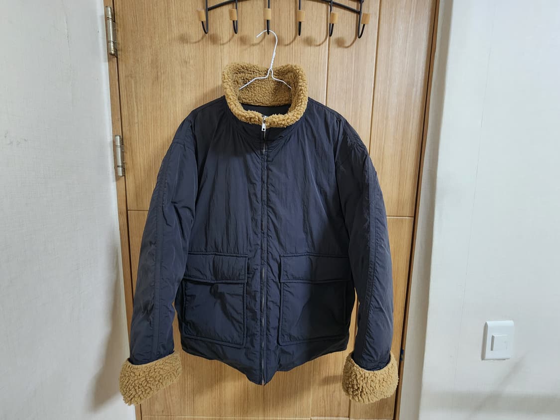 (M)여성 에잇세컨즈 부클 카라 패딩 점퍼 상품이미지1