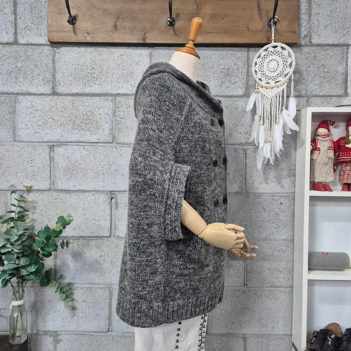 마쥬 니트 케이프 코트 상품이미지3