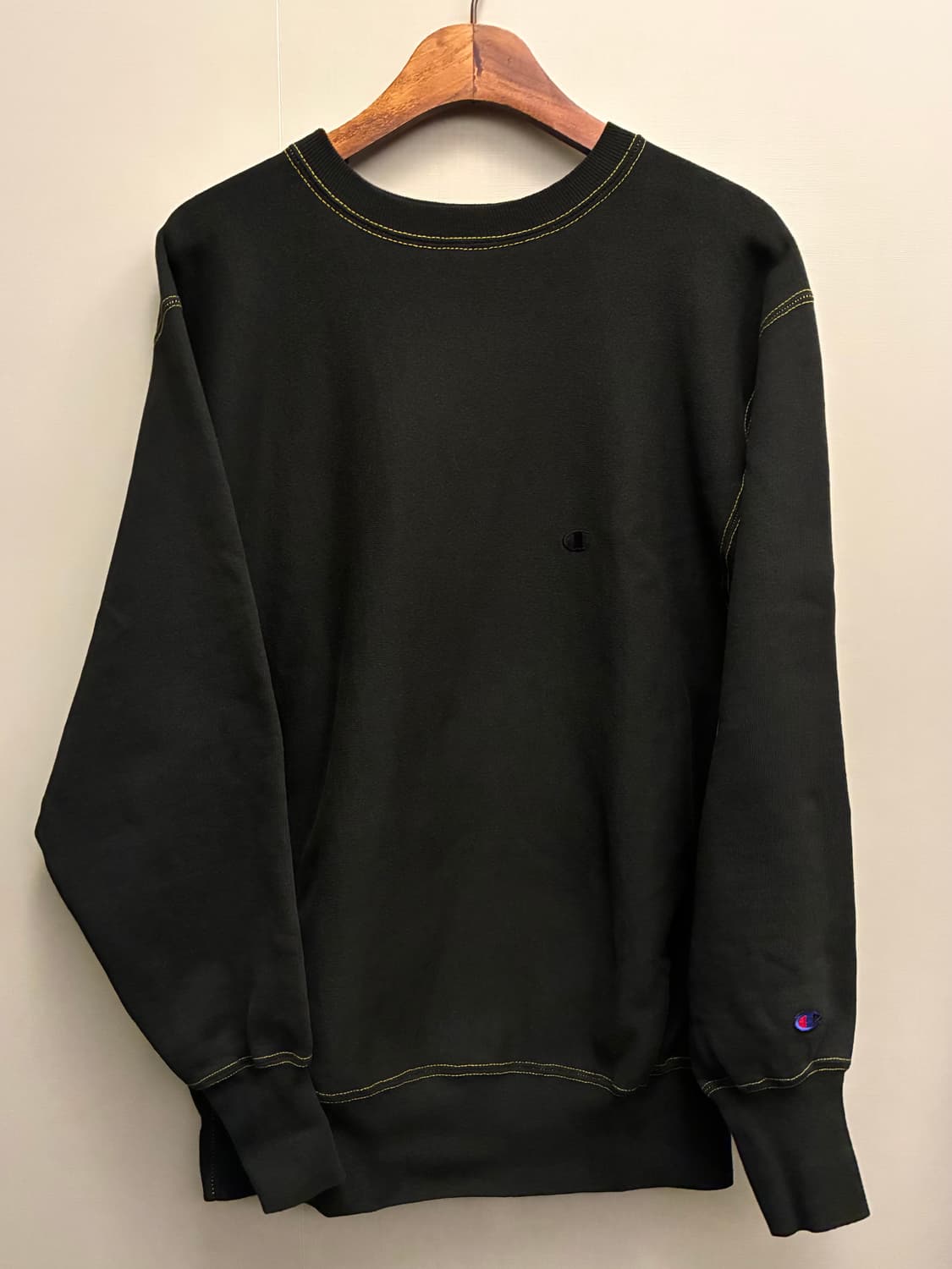 (XL)90s 챔피온 빈티지 리버스위브 스웻셔츠 맨투맨 블랙 상품이미지1