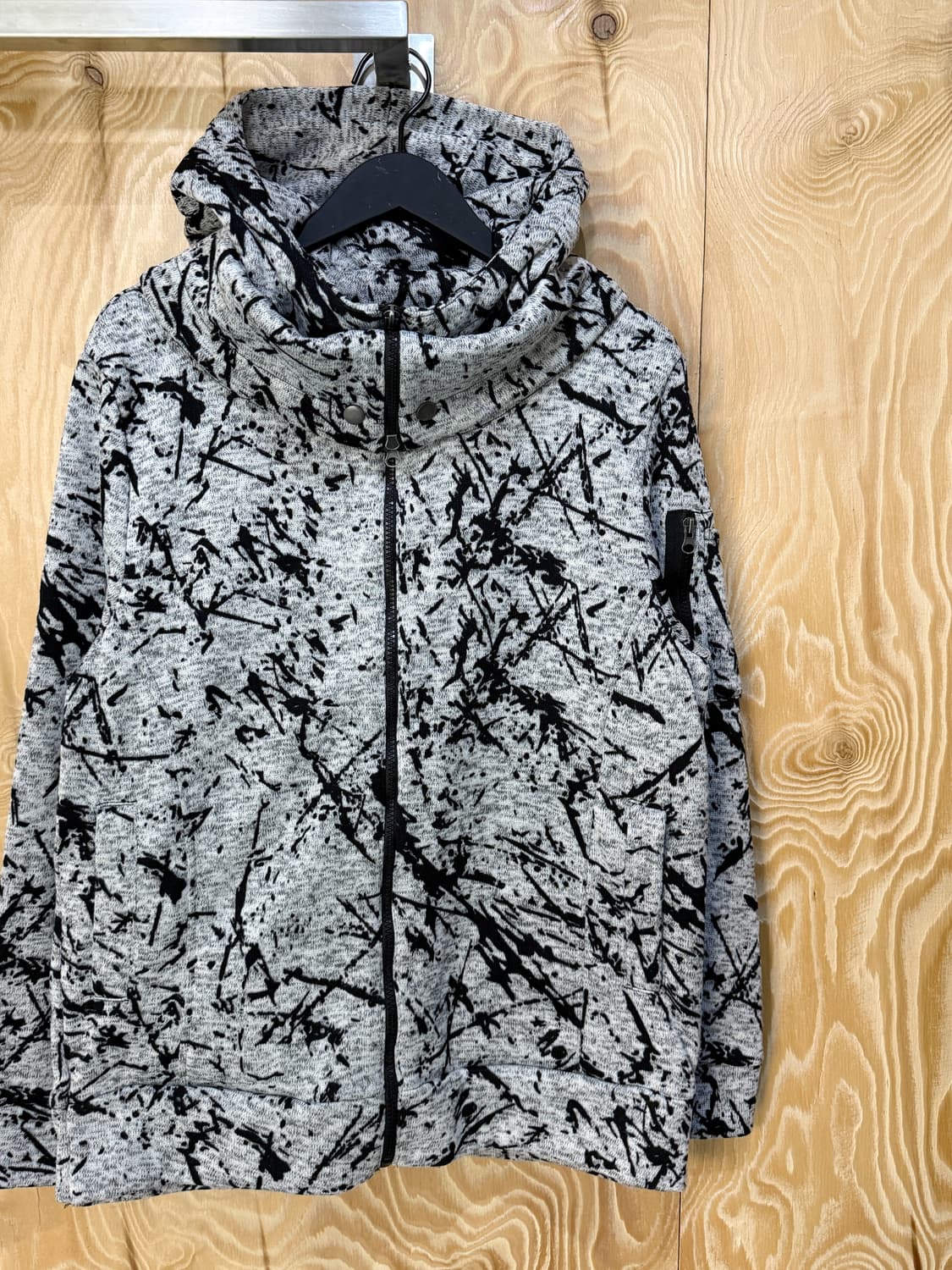 락헤븐 투웨이 레이어 니트 후드 파카 상품이미지3