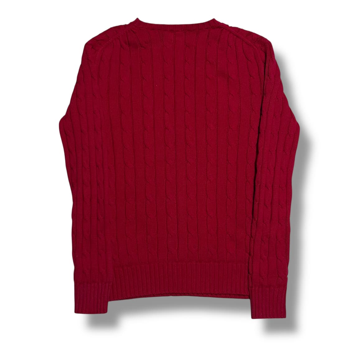 Polo Ralph Lauren 정품 인증 레드 케이블 코튼 니트 상품이미지2