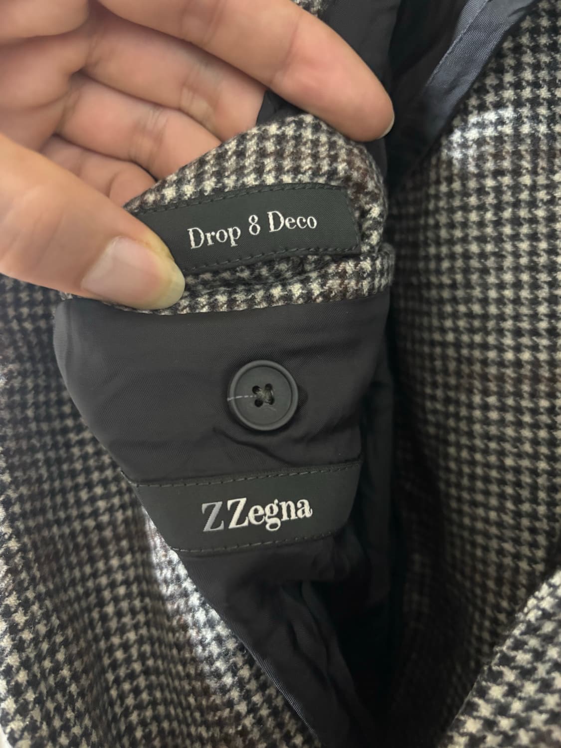 에르메네질도 제냐 체크무늬 남성 블레이저 상품이미지3