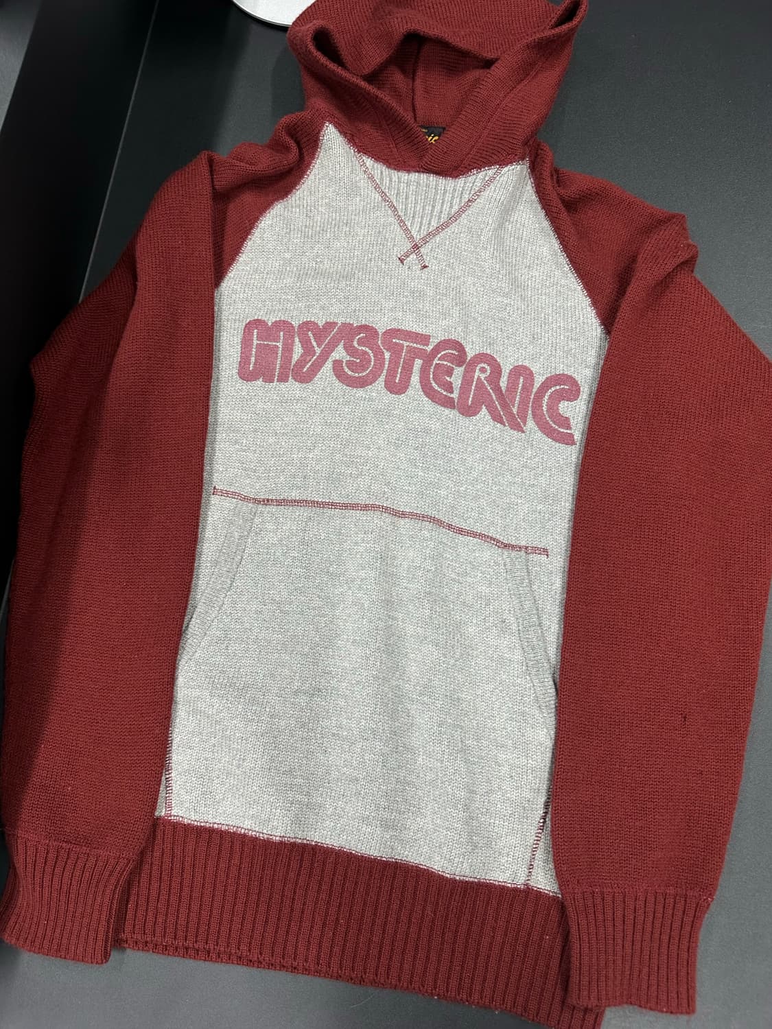 히스테릭글래머 로고 니트 후드티 상품이미지3