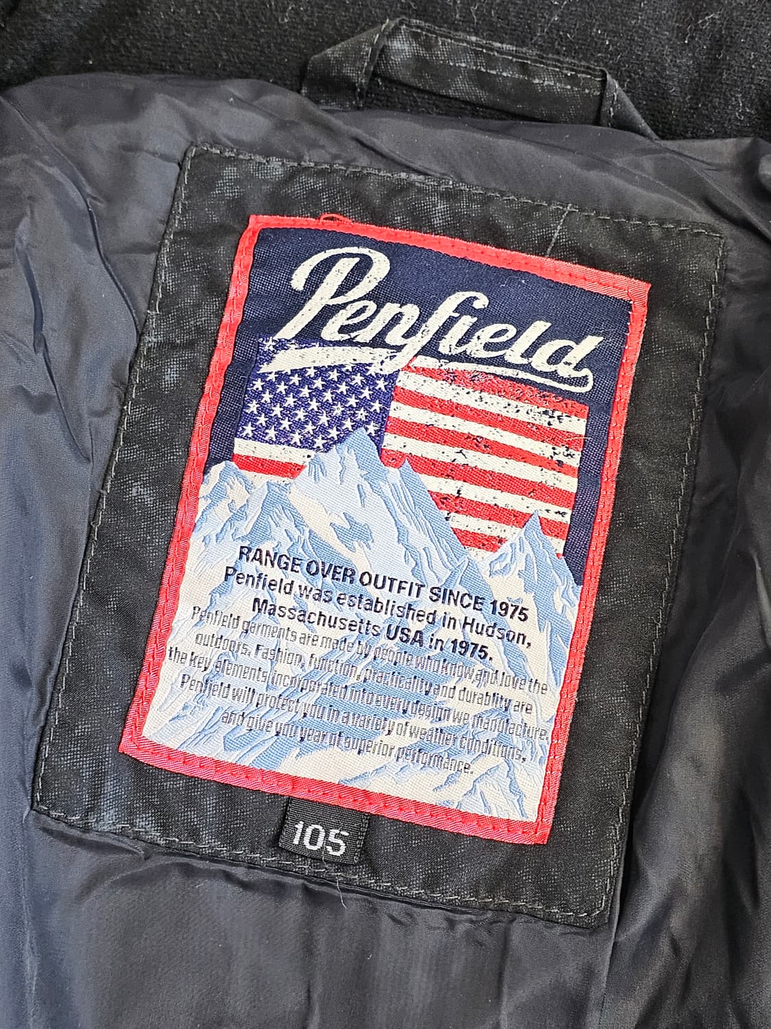 펜필드 다운 패딩 자켓 블랙 XL 상품이미지7