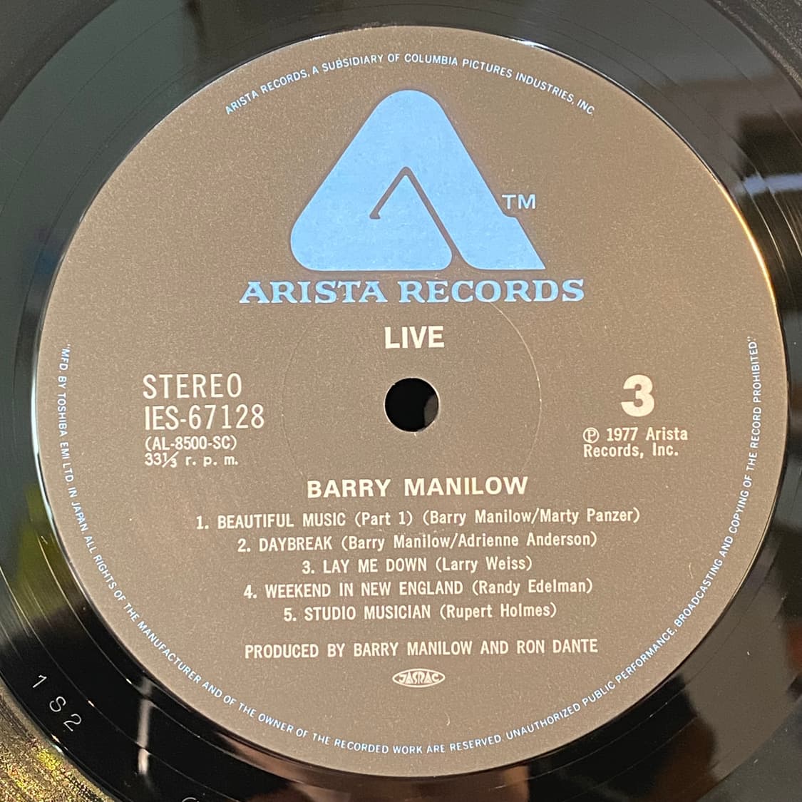 (중고LP-팝) Barry Manilow -Live (2LP) 상품이미지7
