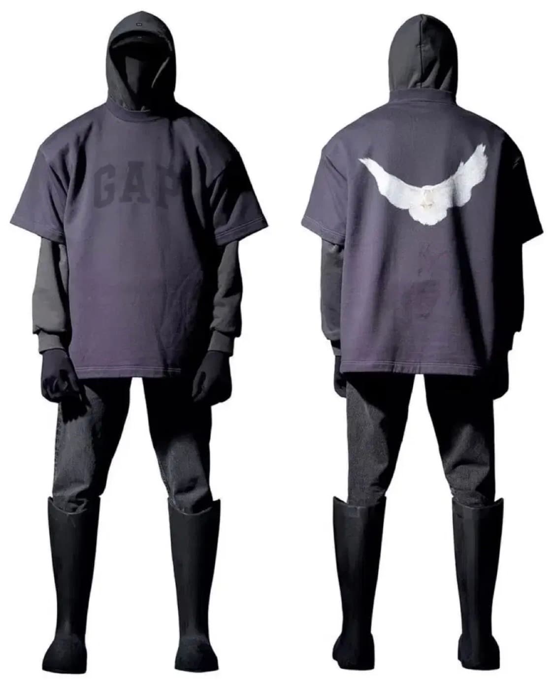 이지 갭 발렌시아가 도브 패디드 티셔츠 상품이미지2