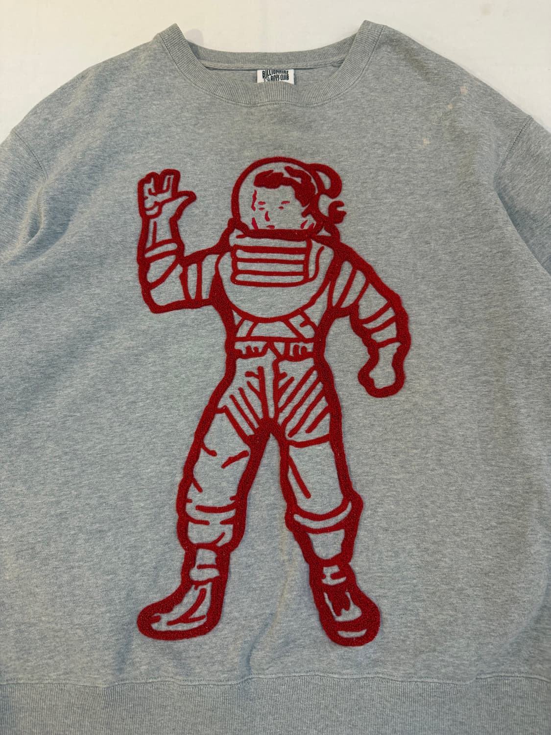 BBC 빌리어네어 보이즈 클럽 빅로고 우주인 맨투맨 그레이 상품이미지2