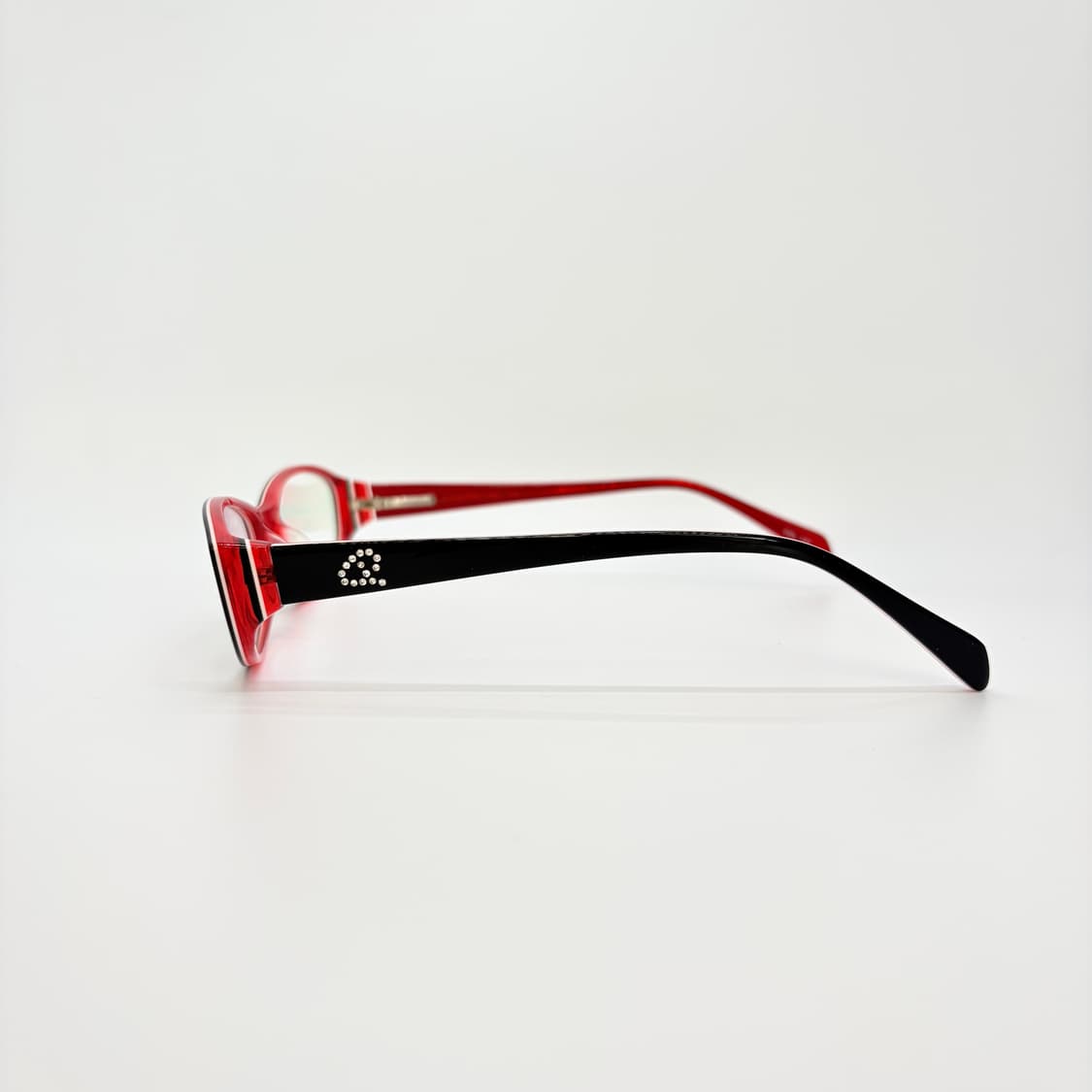 HINO 블랙 큐빅 빈티지 뿔테  상품이미지4