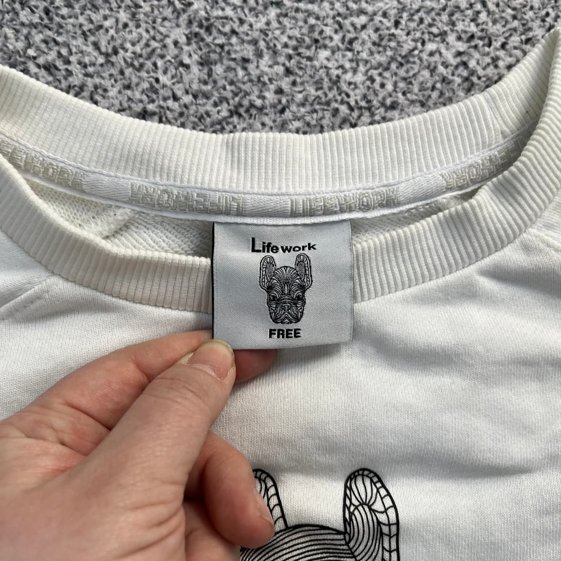 F 라이프워크 루즈핏 맨투맨 0326M 상품이미지2