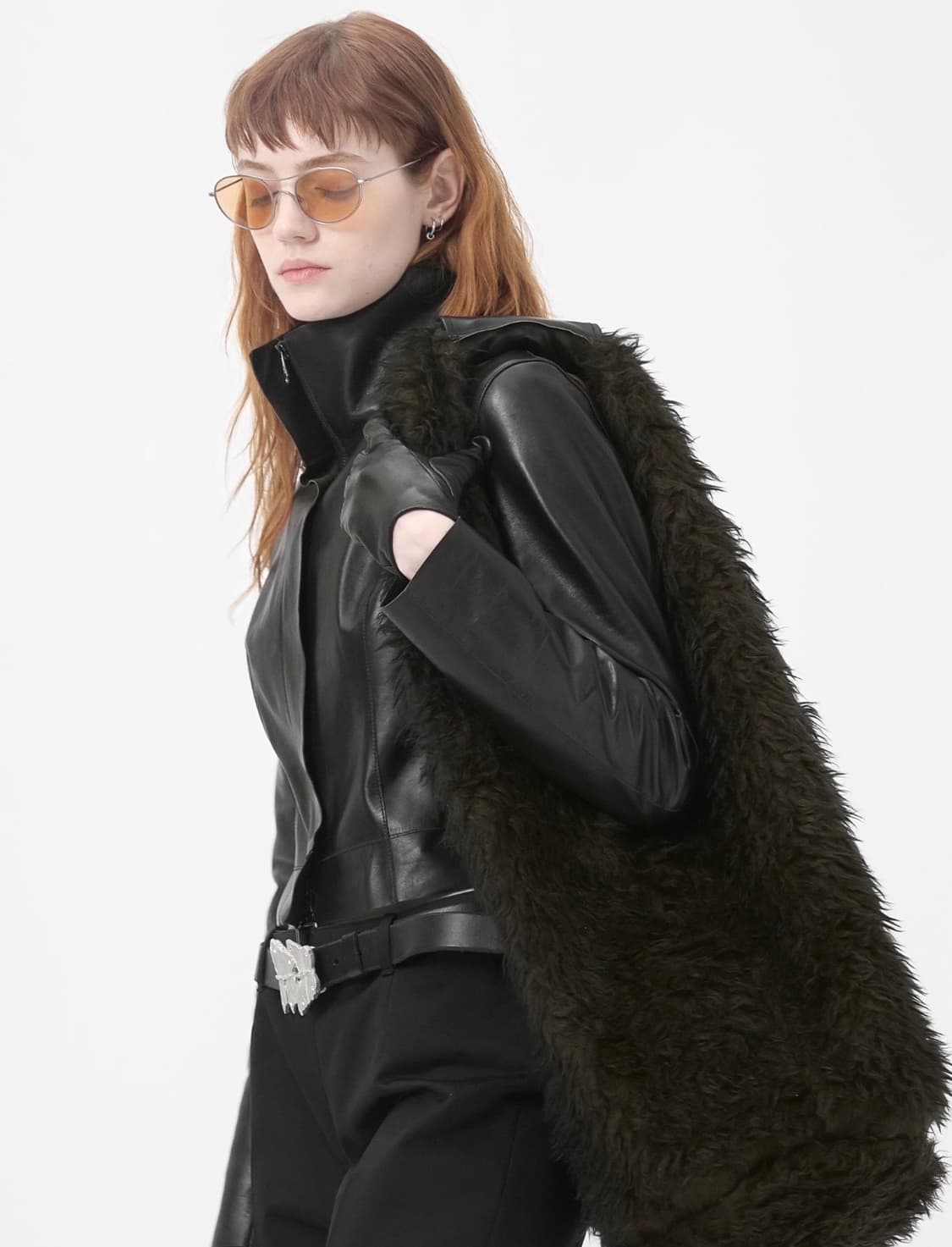 아워레가시 25fw DRIP BAG/드립백_브라운 헤어리 울 상품이미지3
