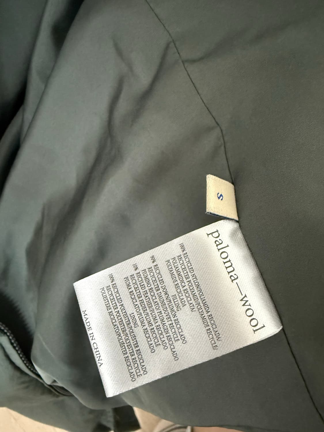 Paloma wool 팔로마울 릴리안 패딩 카키 S 상품이미지7