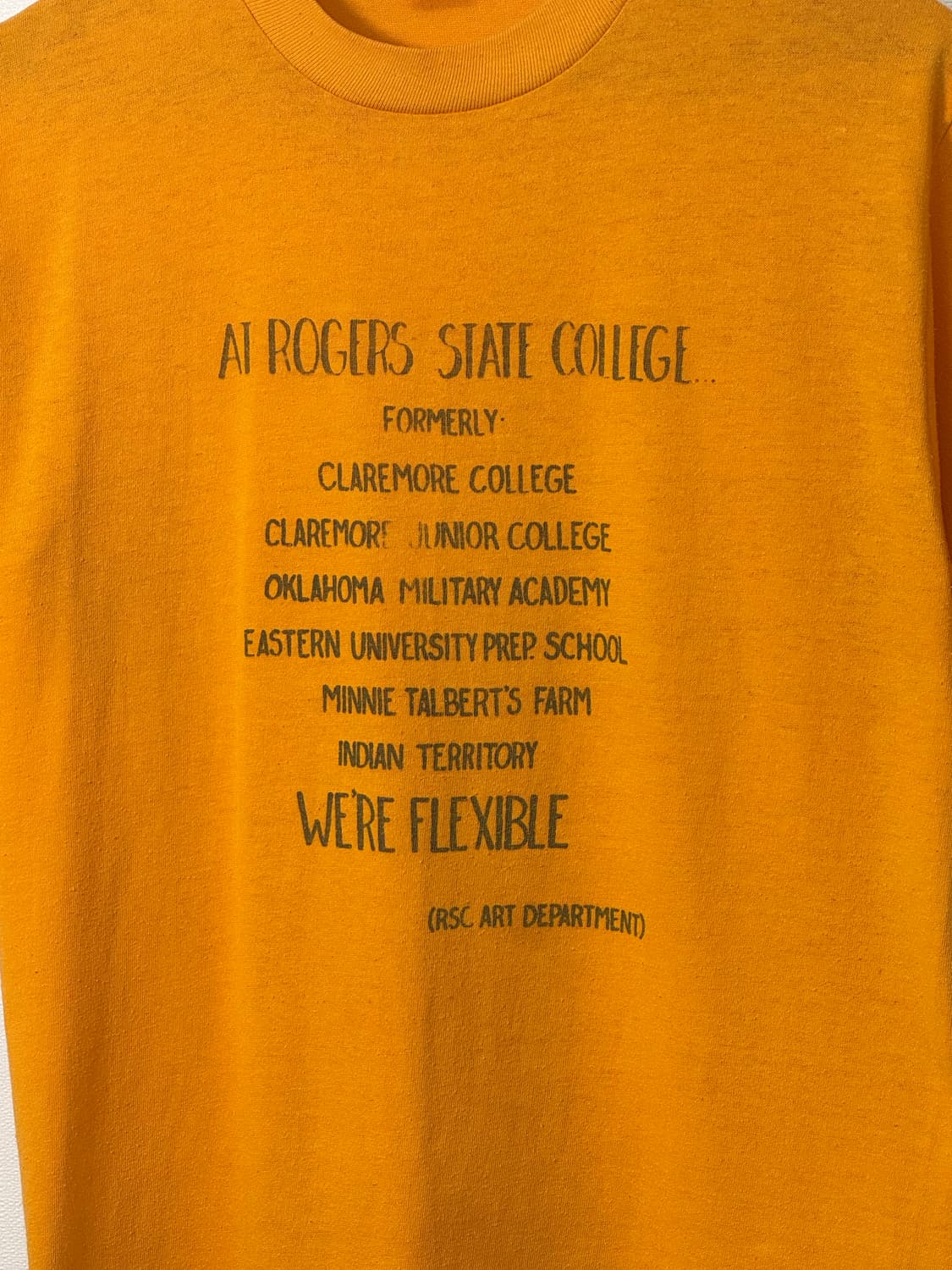 80s Ai Rogers State College usa 티셔츠/T193 상품이미지2