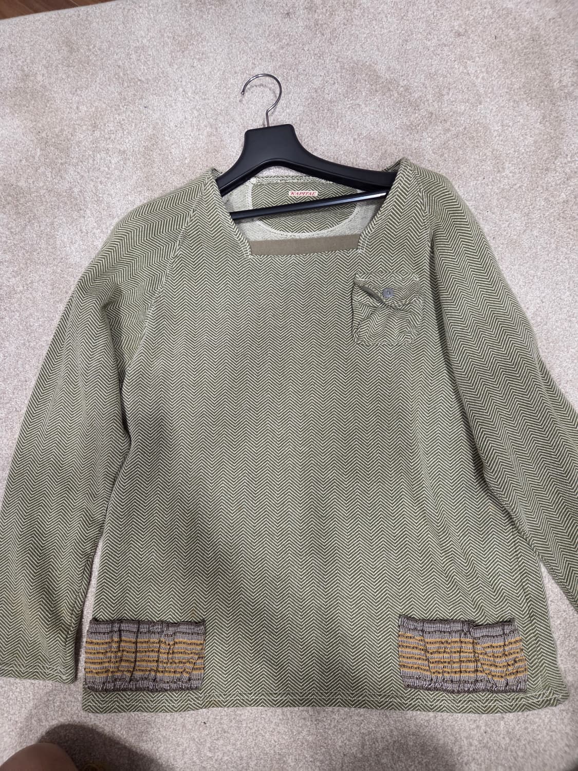 KAPITAL herringbone deerskin elbow patch 상품이미지2