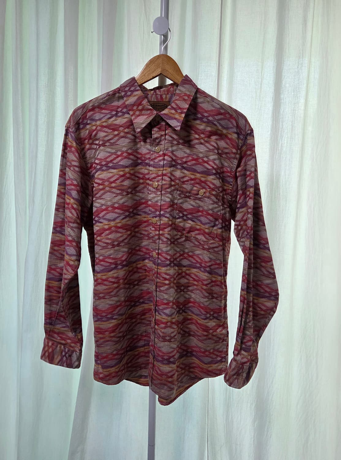 미쏘니 지오메트릭 패턴 셔츠 (Italy made) 상품이미지1