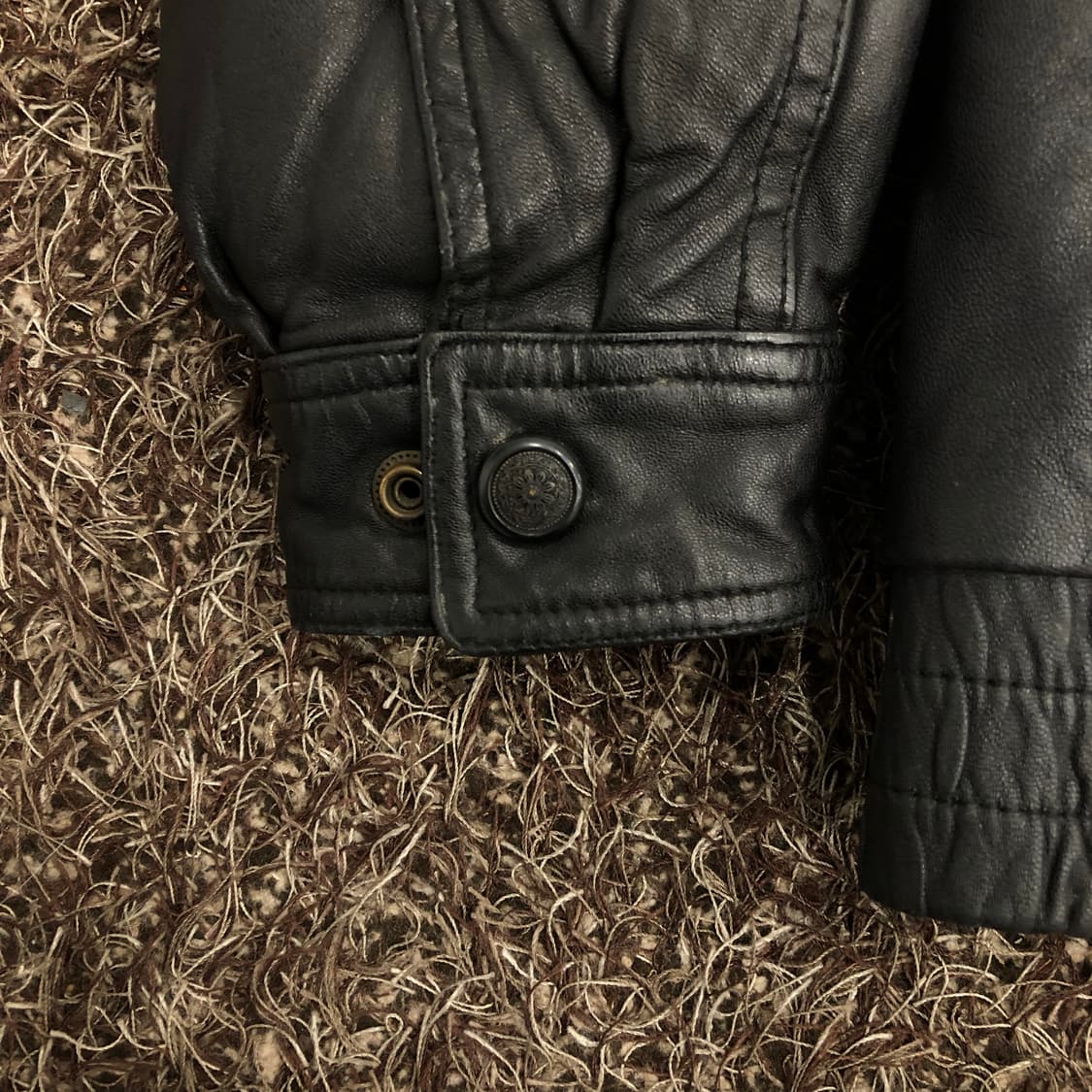 빈티지 양가죽 봄버 퍼카라 레더 가죽 자켓  상품이미지4