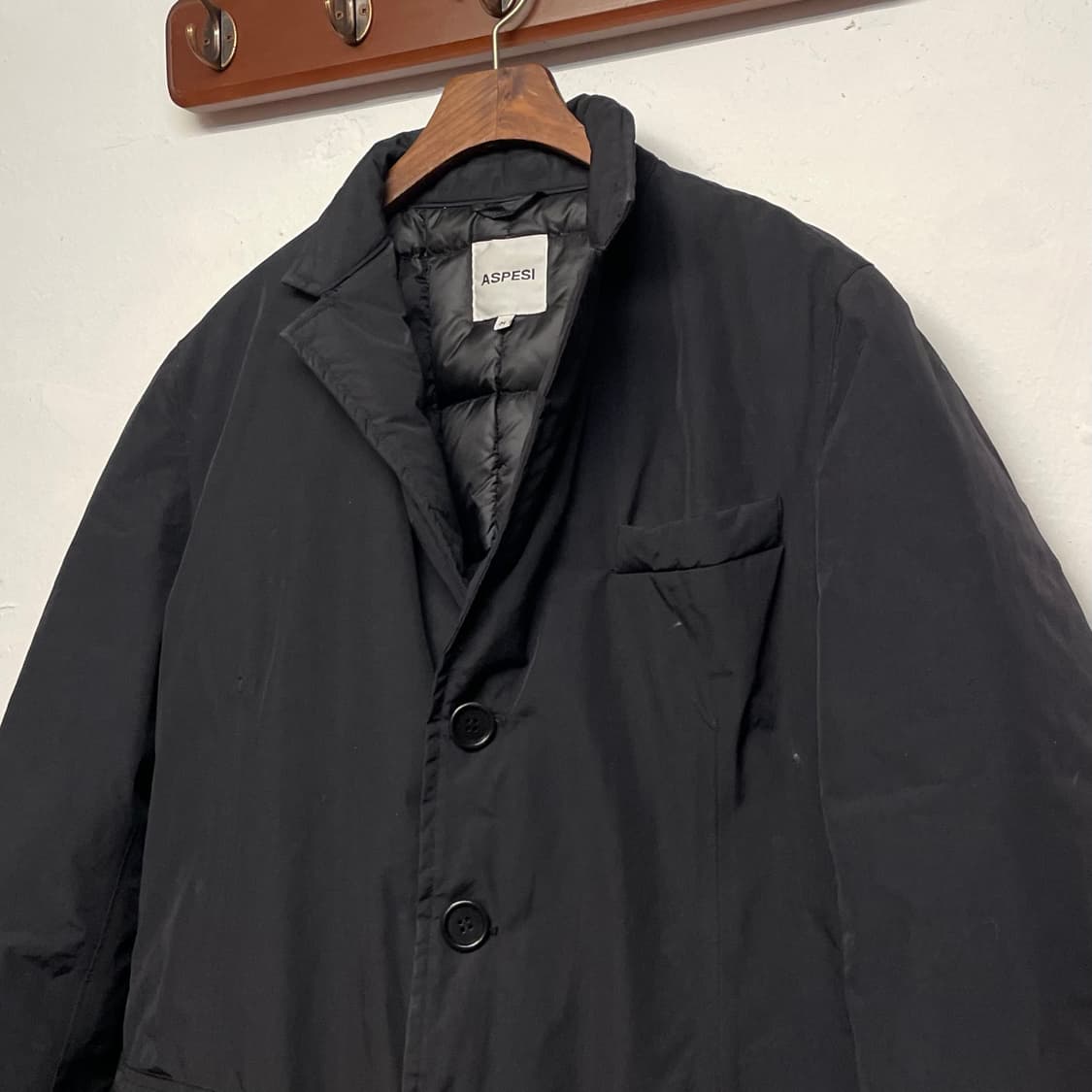 아스페시 블랙 패딩 코트 자켓   상품이미지2