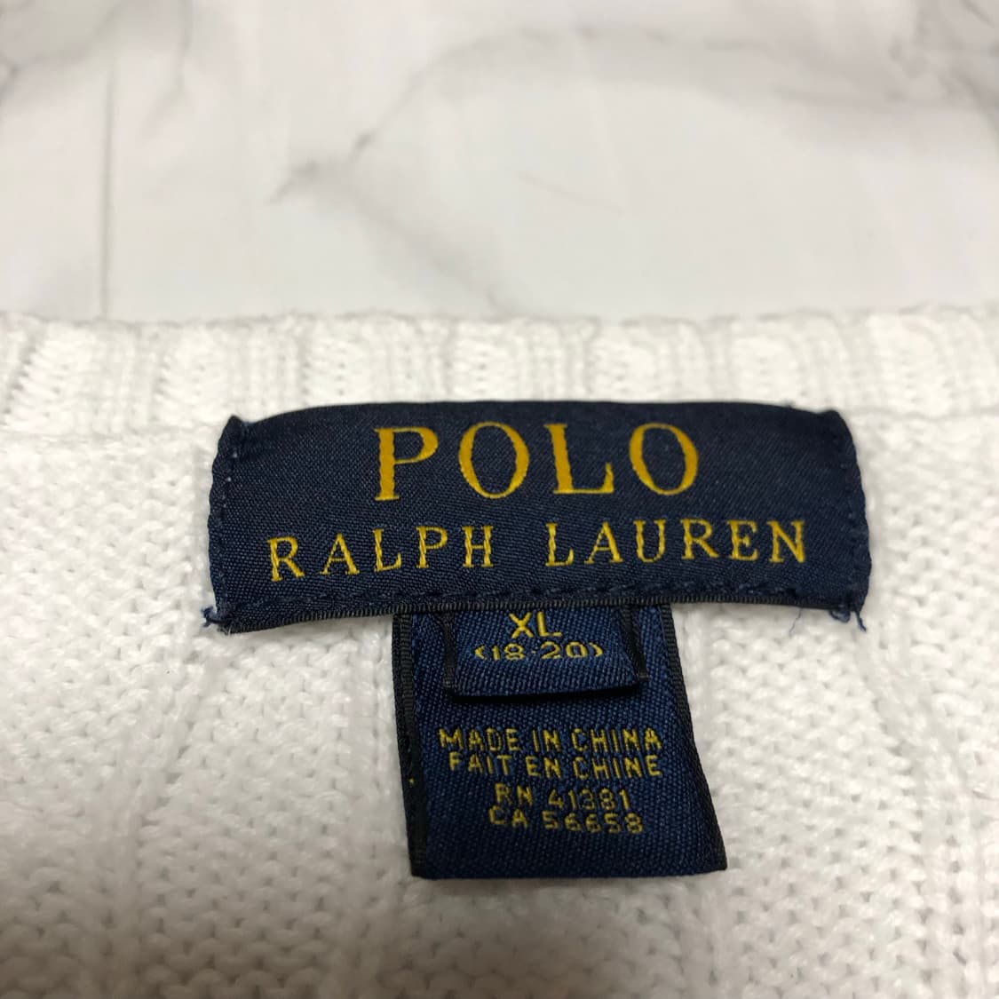 폴로 랄프로렌 꽈배기 니트 상태굿 상품이미지3