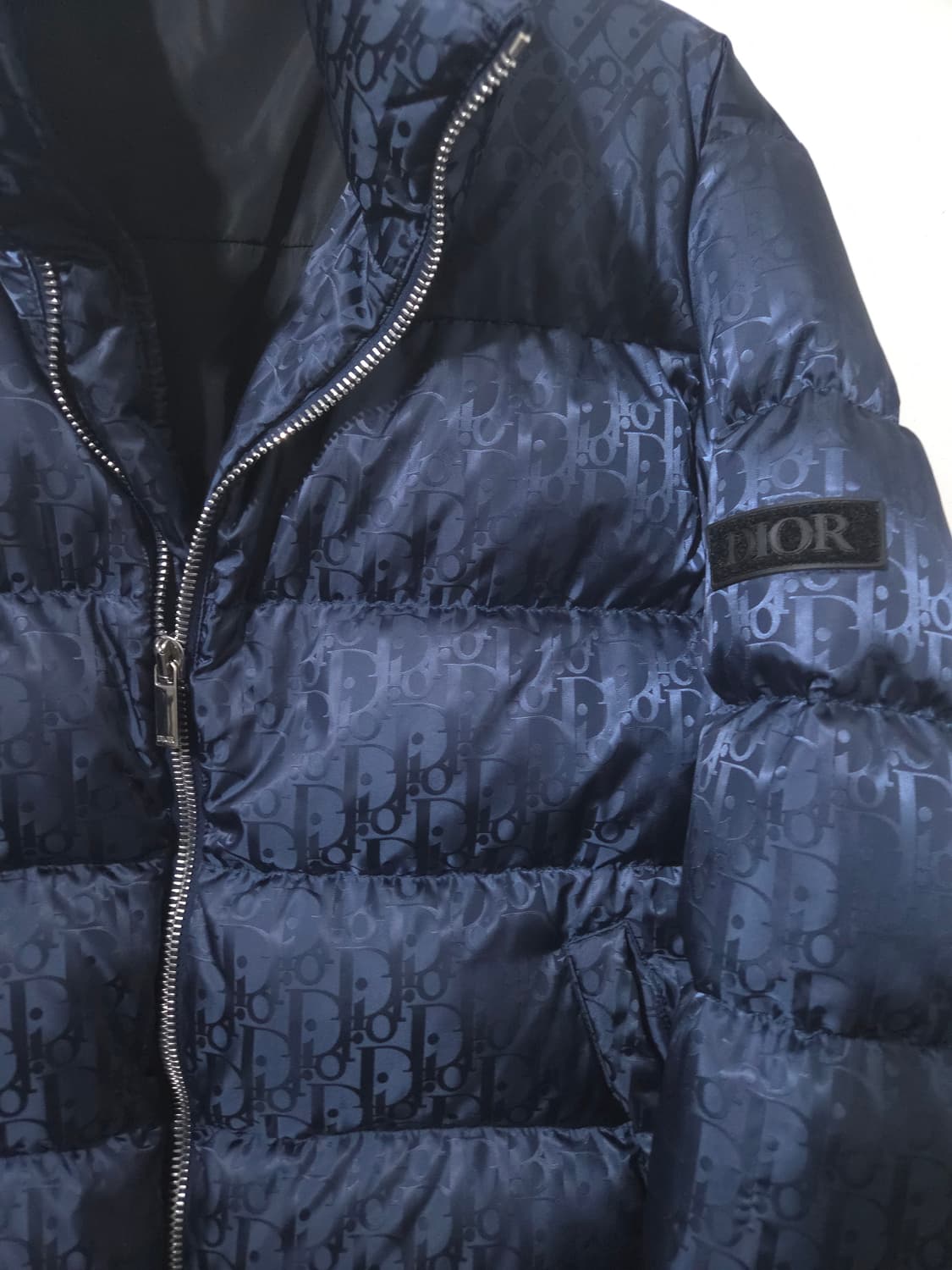 [새상품급] 디올 풀 오블리크 다운 패딩 Navy 상품이미지3