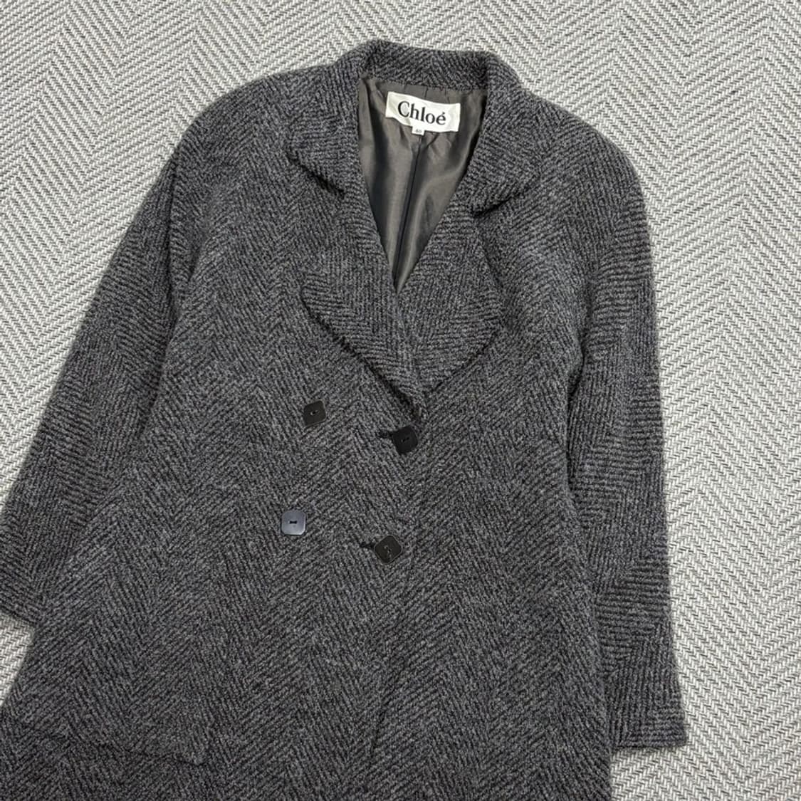 끌로에 헤링본 더블 울코트 v1553 상품이미지4