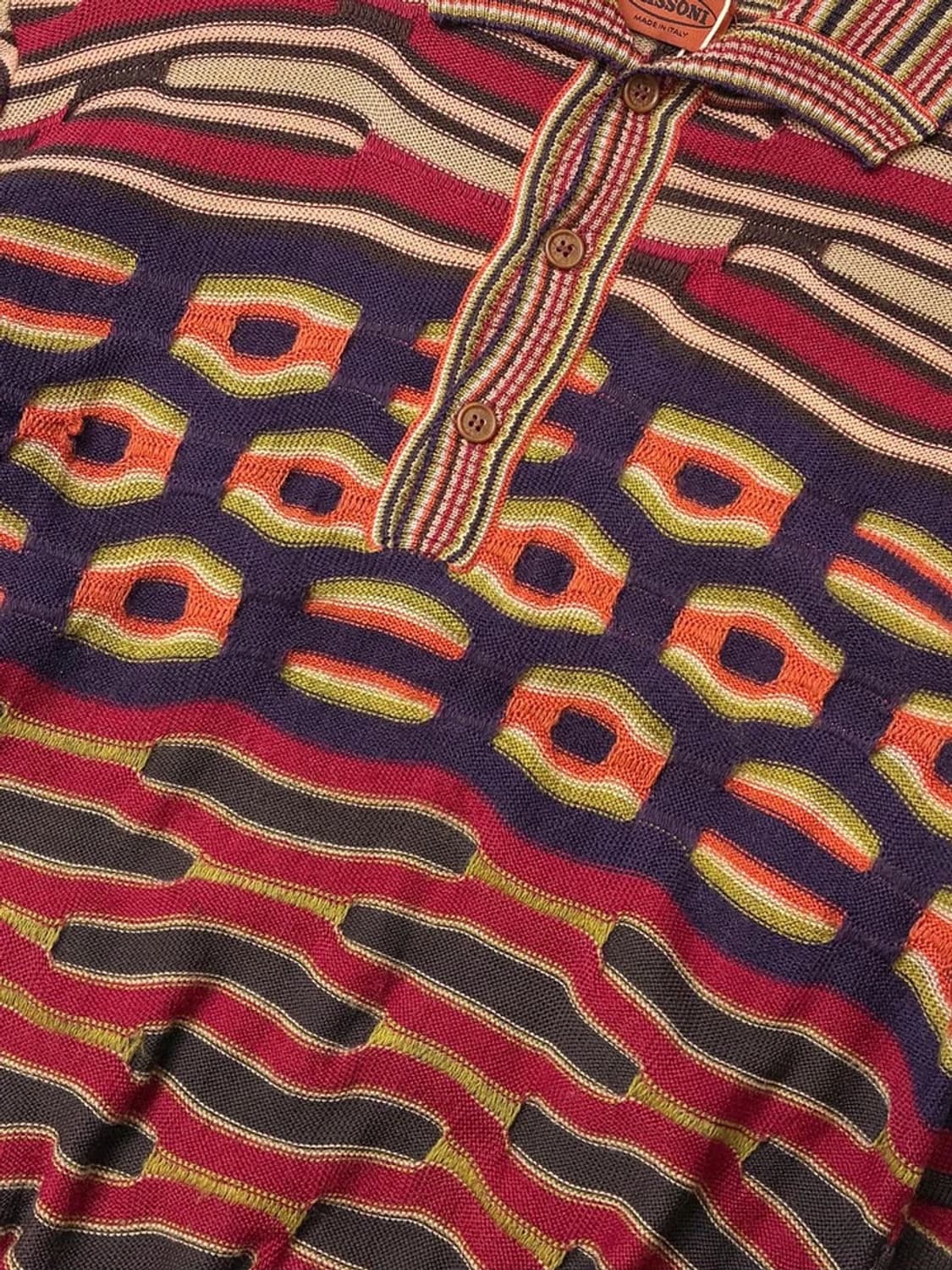 미쏘니 00s Y2K 패턴 카라 니트 PN5161 상품이미지3