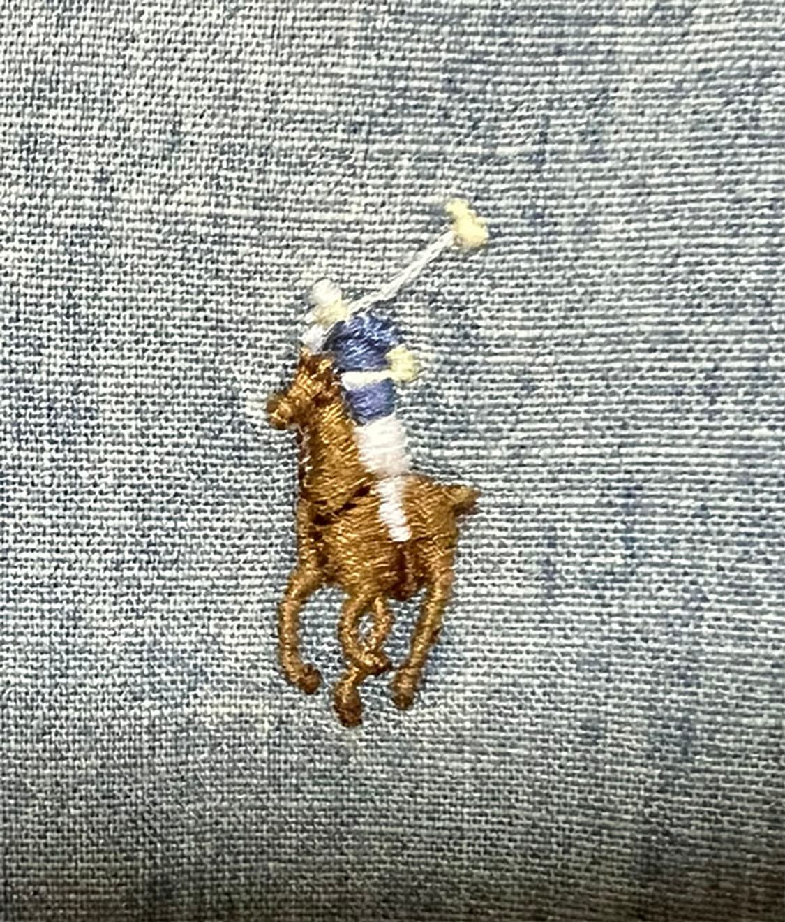 POLO 폴로 여자 샴브레이셔츠 데님 춘추 캐주얼 슬림핏 M 95 66 상품이미지4