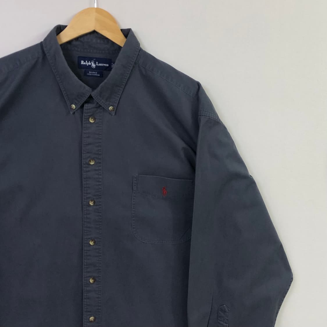 Xxl 폴로 솔리드코튼 셔츠 상품이미지1