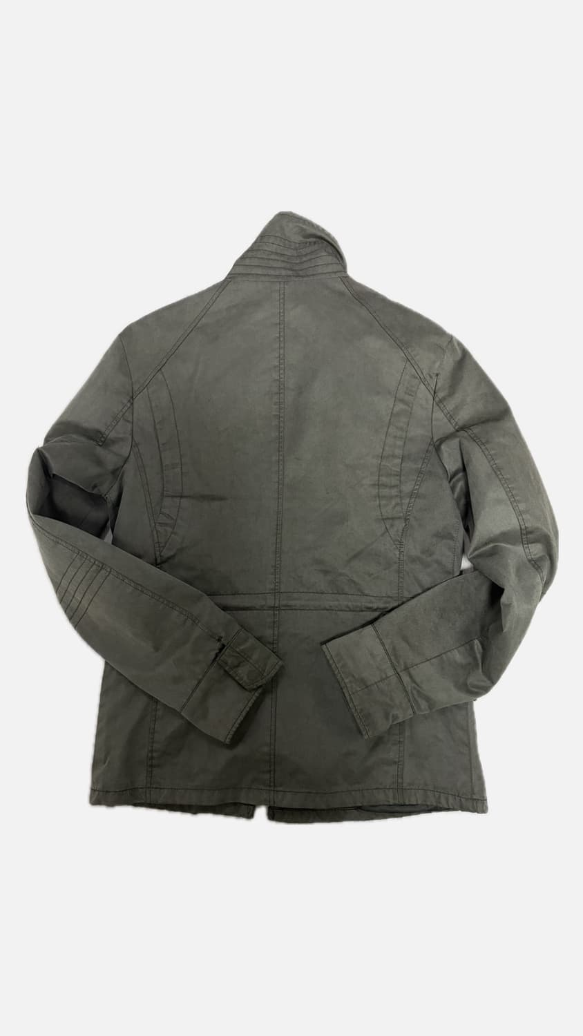 Vinatge highneck datailed khaki jacket 상품이미지2