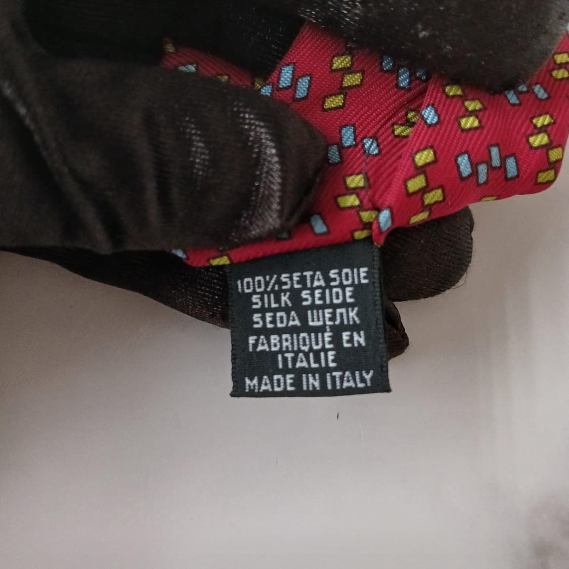 트루사르디 실크 레드 패턴 넥타이 9.6cm A+등급 A19127
 상품이미지7