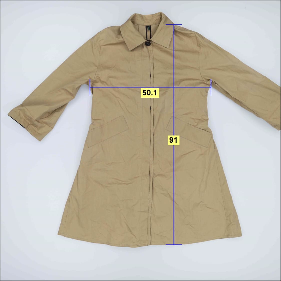 42 베네통 여성 트렌치자켓 0203H1 상품이미지7