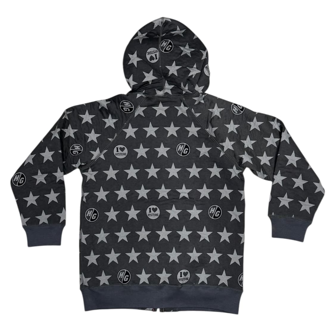 히스테릭 글래머 아카이브 무수한 별과 아이코닉 로고 후드 집업 자켓 상품이미지2