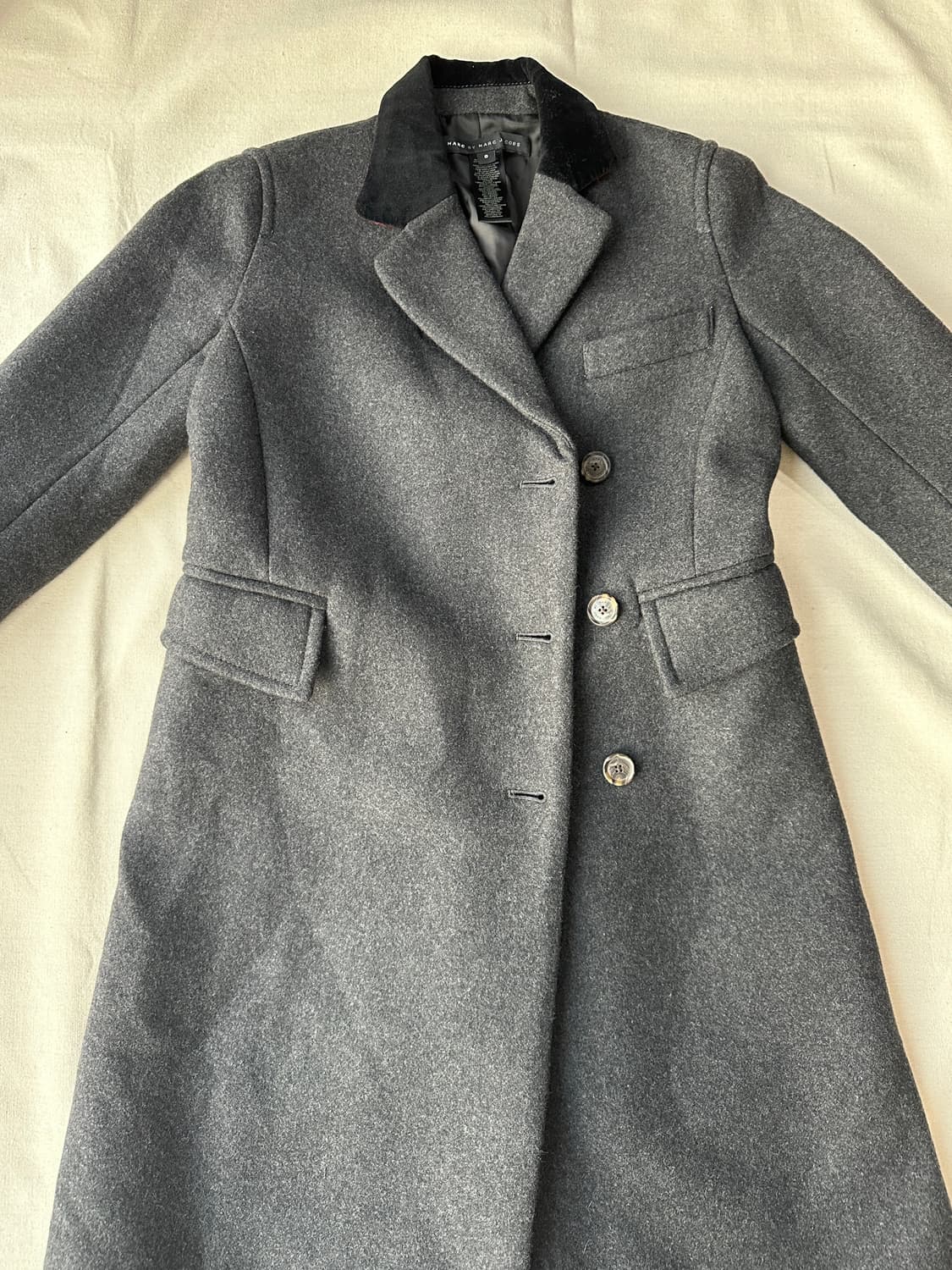 마크제이콥스 울 코트 차콜 (44~슬림55) 상품이미지4