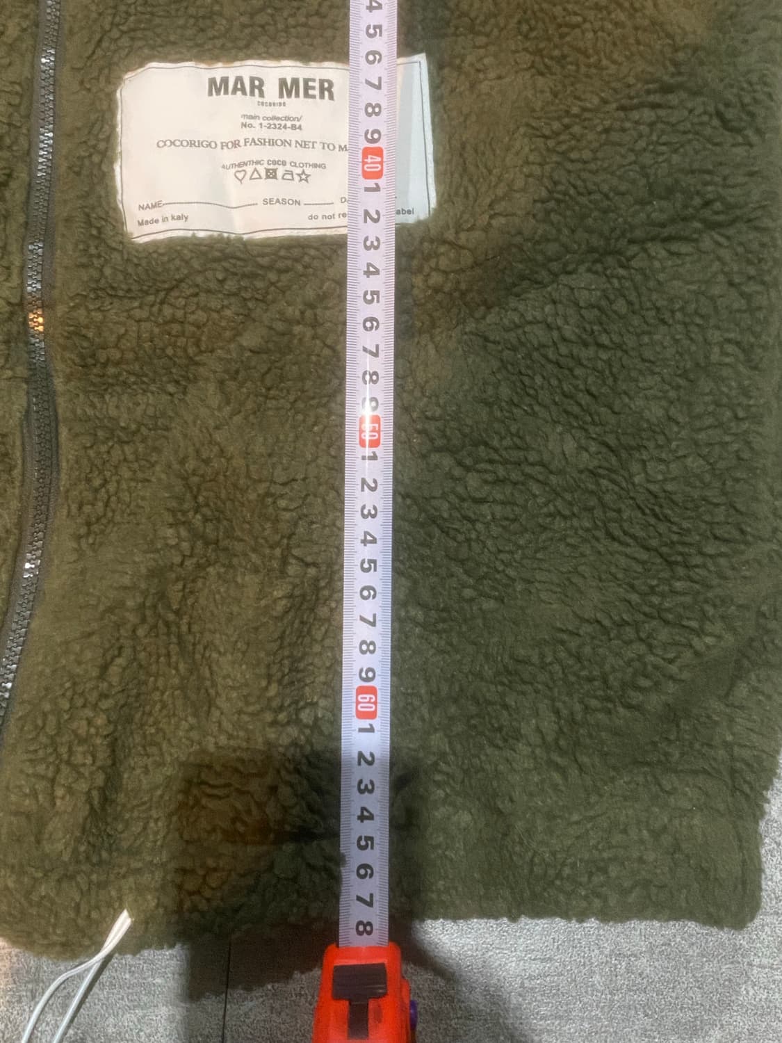 일본빈티지 Dazy 올드스쿨아메카지 아방핏 양털배색 봄버블루종자켓 상품이미지3