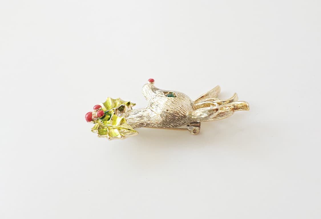 1970s 크리스마스 루돌프 빈티지브로치 빈티지악세사리 상품이미지7