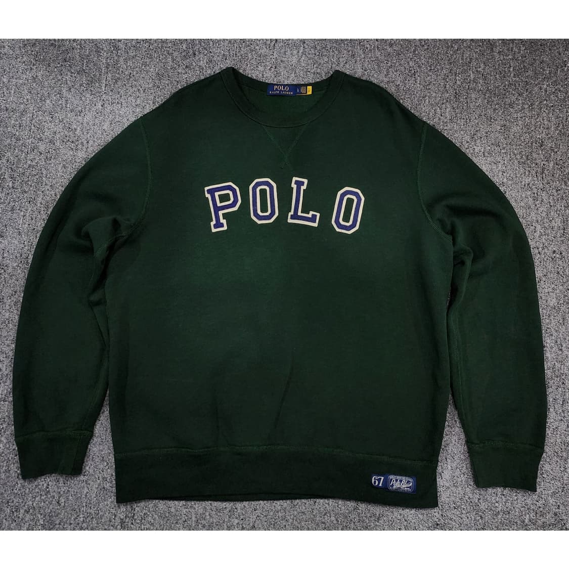 폴로 랄프로렌 아치 로고 신형택 기모 크루넥 맨투맨 L 상품이미지1