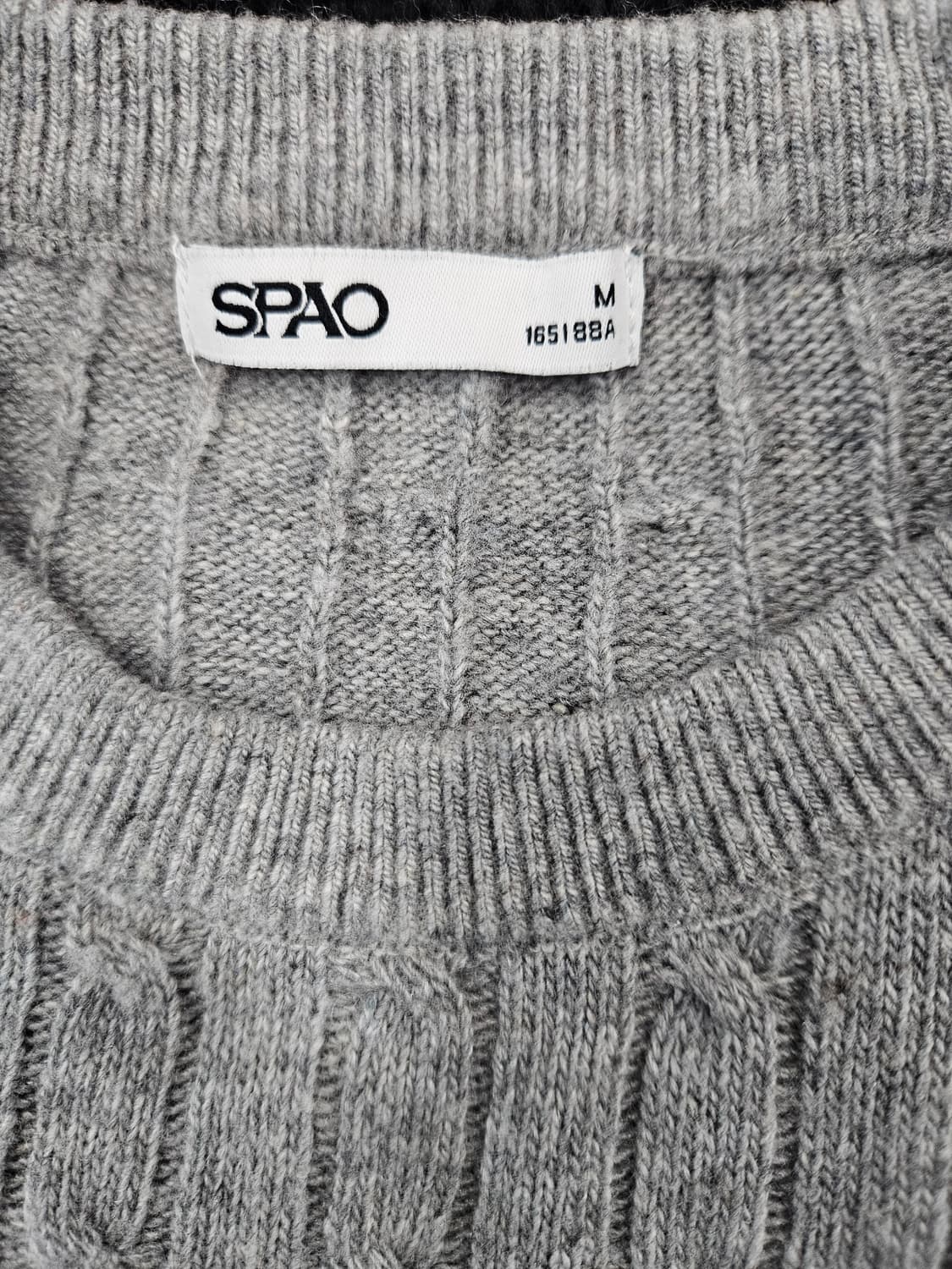 스파오 양모 케이블 니트 상품이미지3