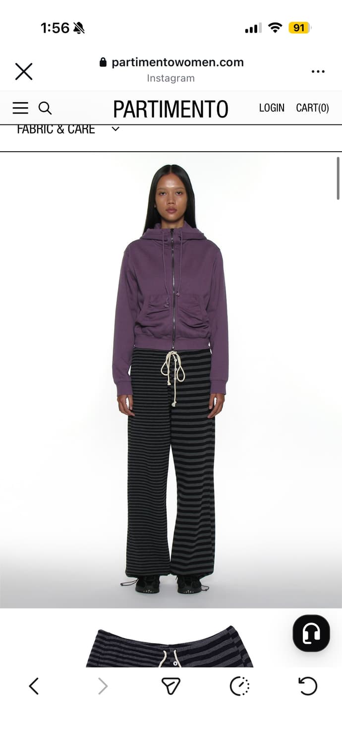 파르티멘토우먼 PWC 코비 스트라이프 스웻팬츠 상품이미지2