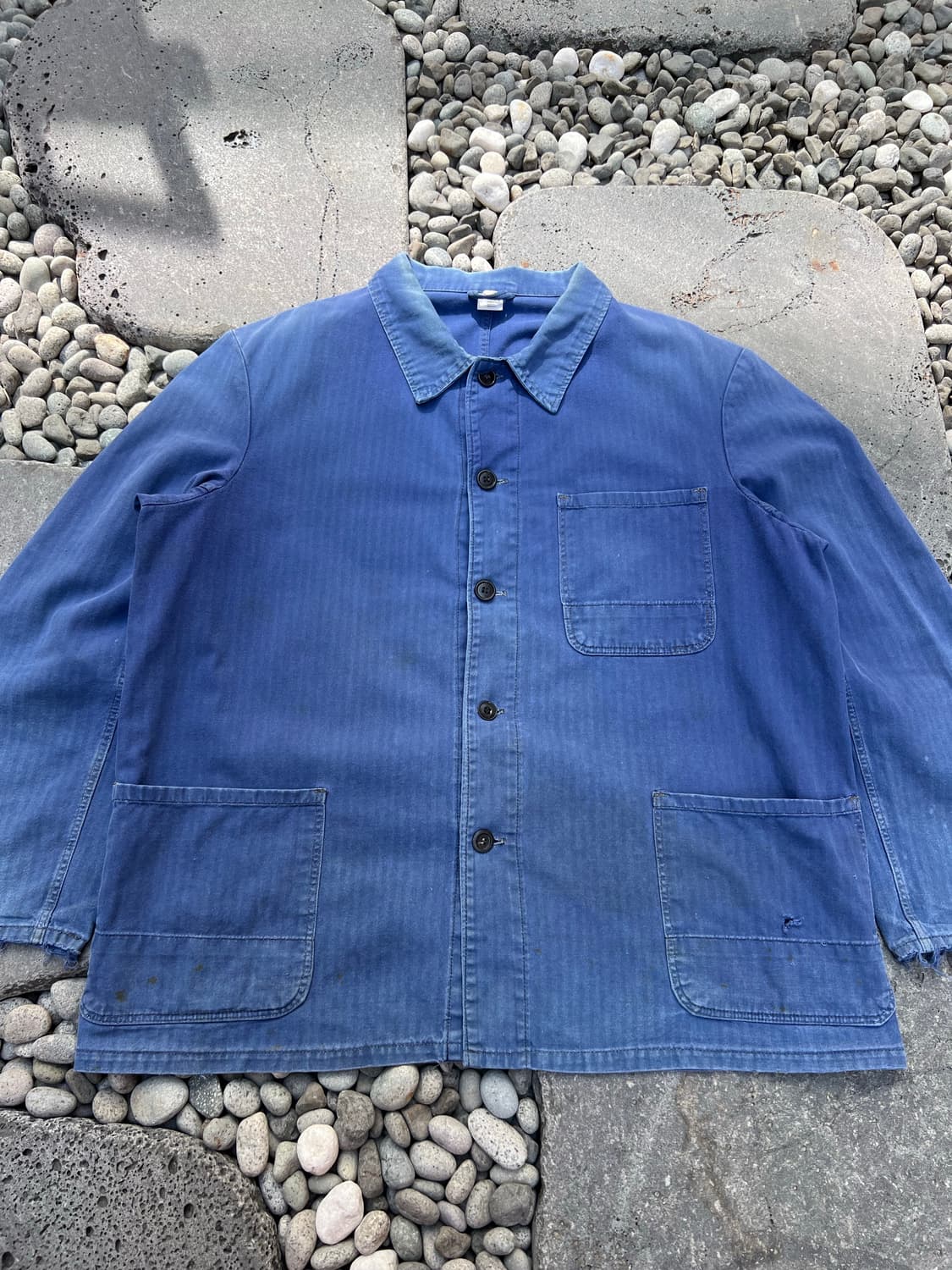FADED BLUE OLD VINTAGE HBT 헤링본 프렌치워크자켓 상품이미지3