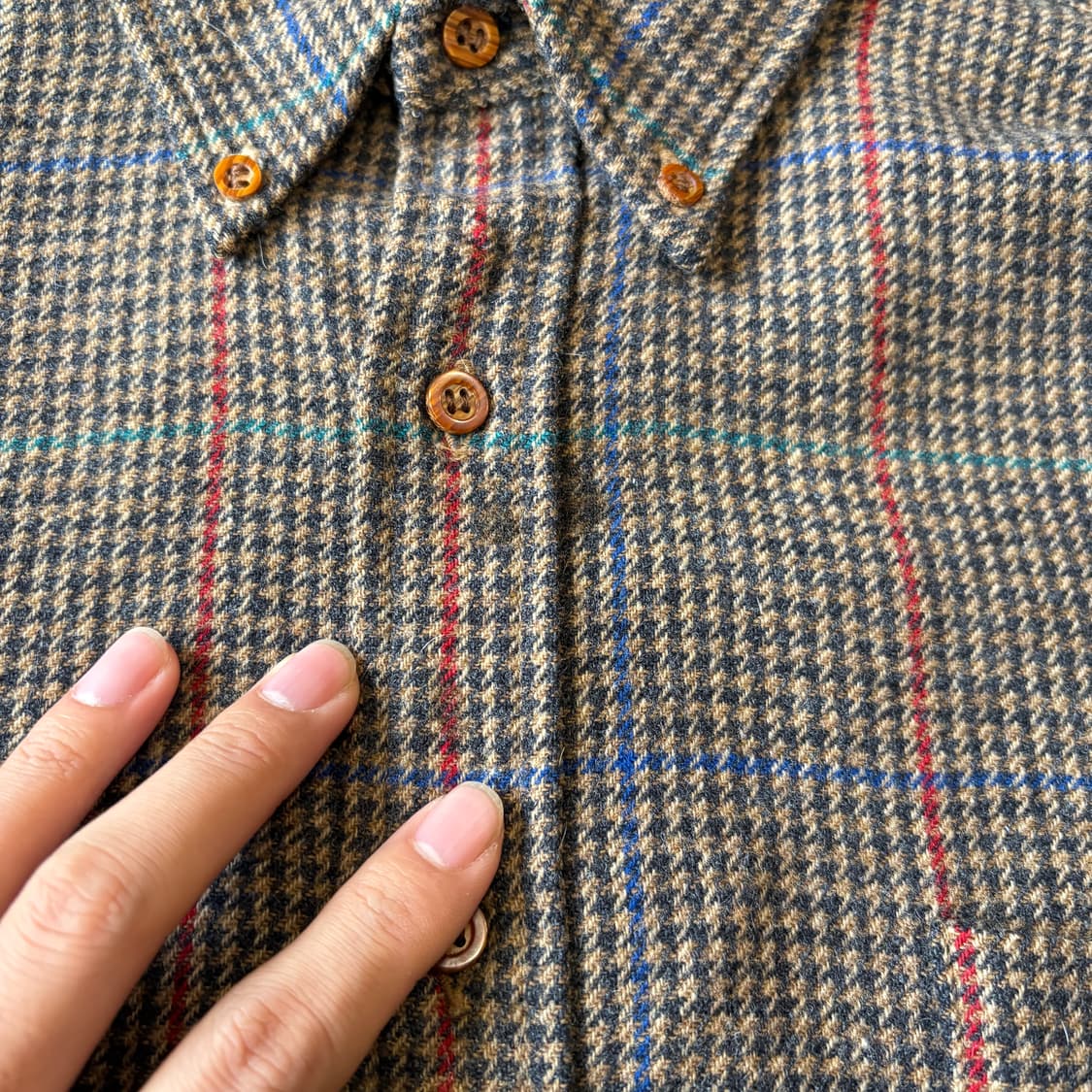 80s Pendleton 80년대 미국 생산 펜들턴 체크 울 셔츠 상품이미지8