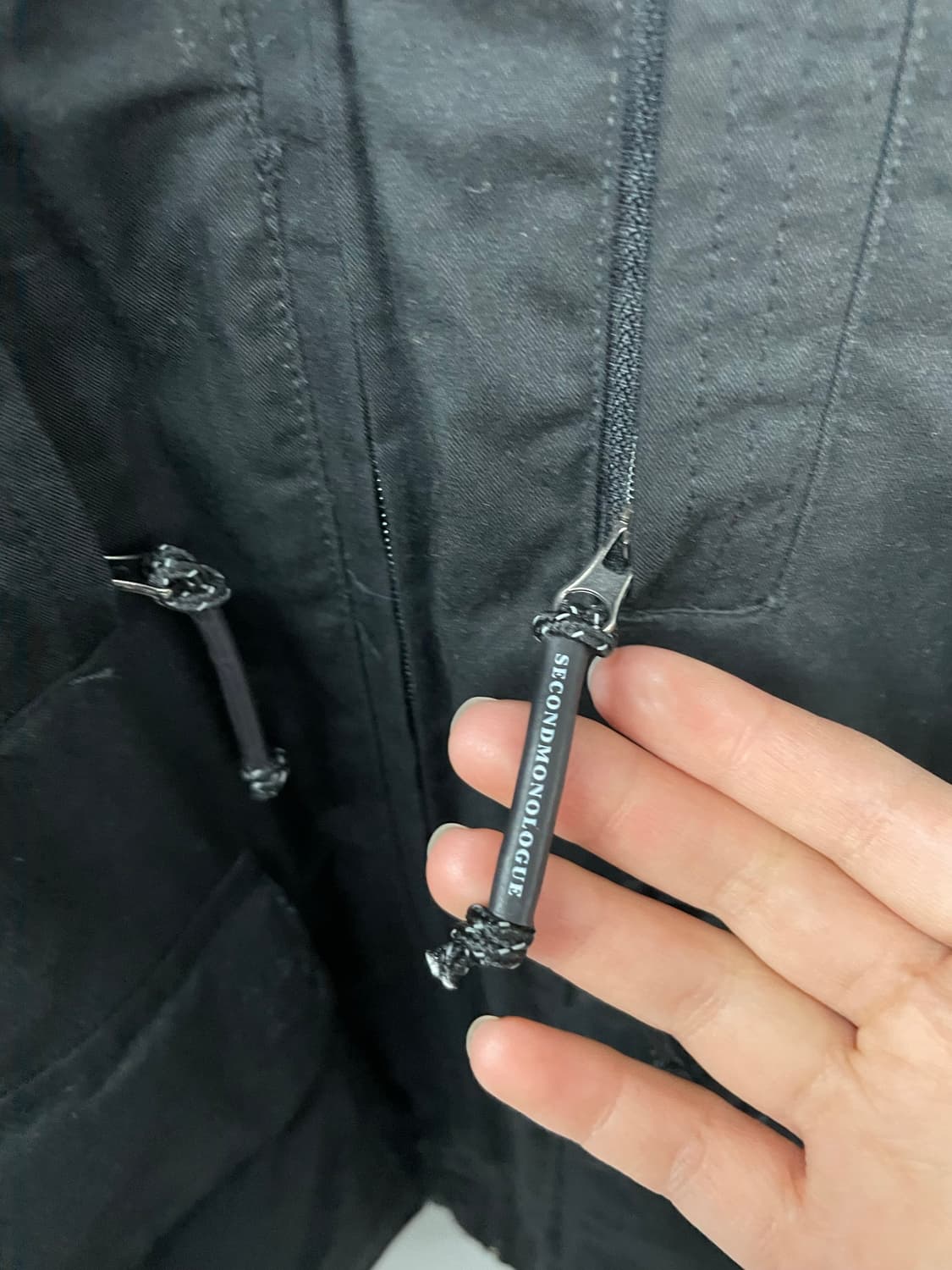 세컨드모놀로그 컨템포러리 블랙 크롭 필드 자켓 H1535 상품이미지5