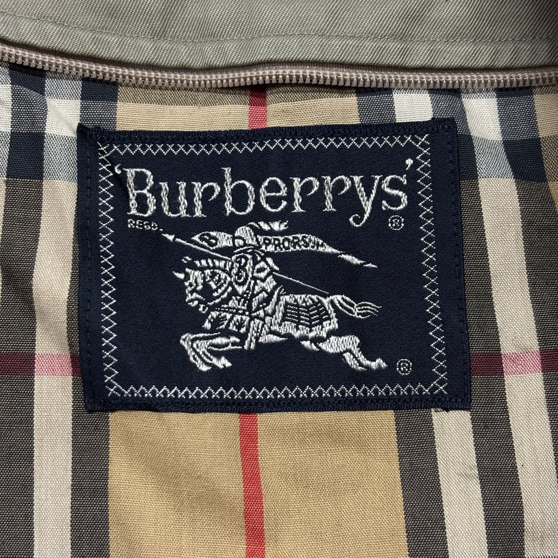 90s 빈티지 일본판 버버리 싱글 트렌치 코트 상품이미지3