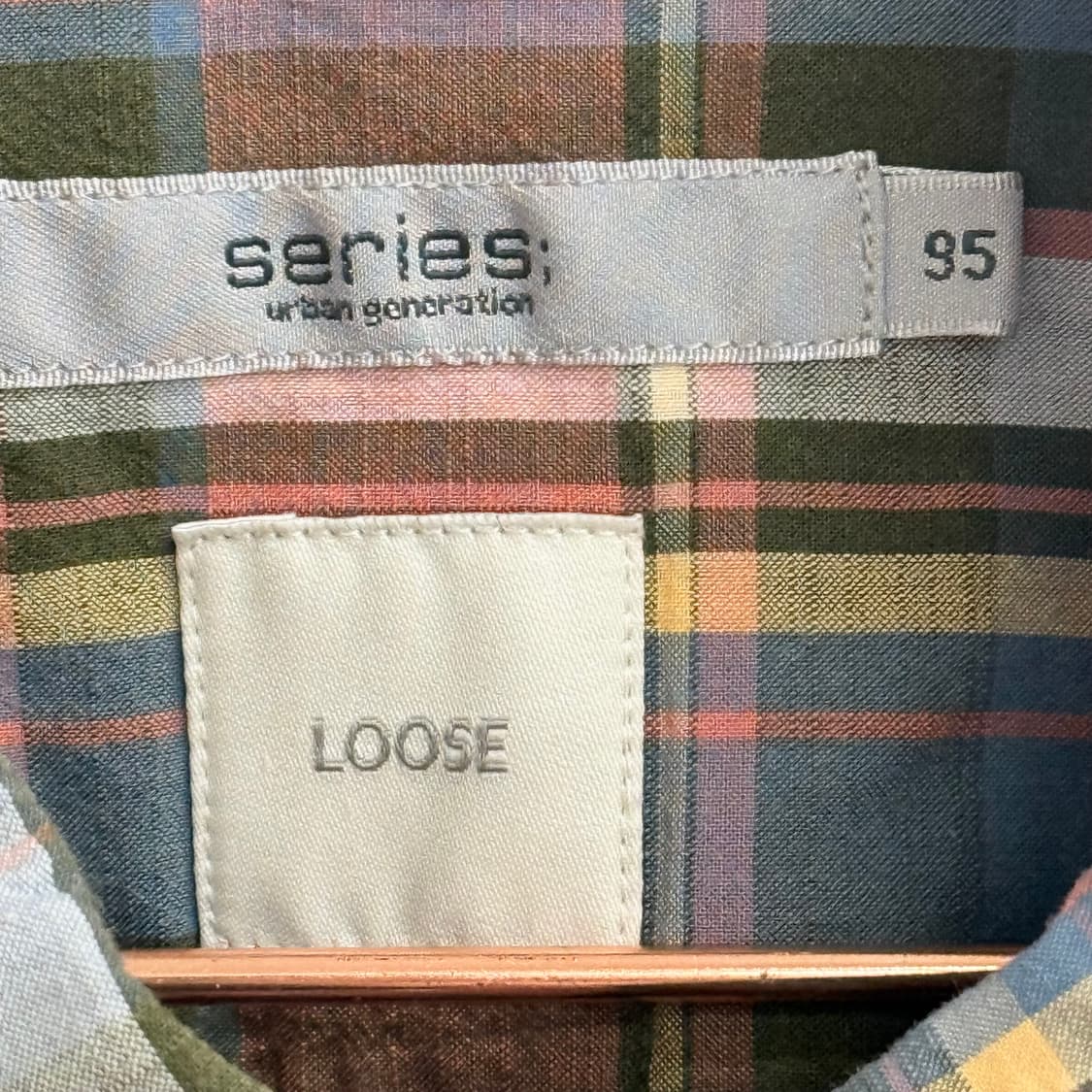 코오롱 시리즈 아웃도어 루즈 체크 셔츠 (95) 상품이미지2