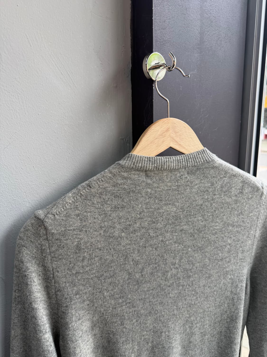 .L/ 꼼데가르송 플레이 블랙하트 그레이 가디건 상품이미지7