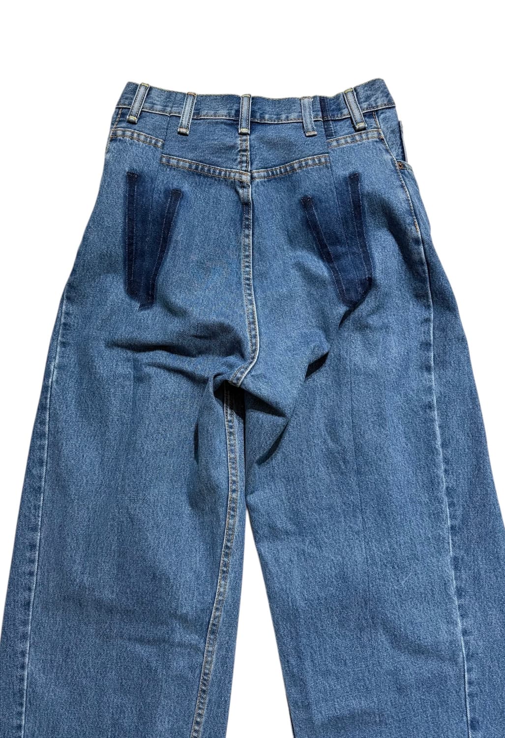 나나서카 플리츠 와이드 레그 데님 팬츠 상품이미지5