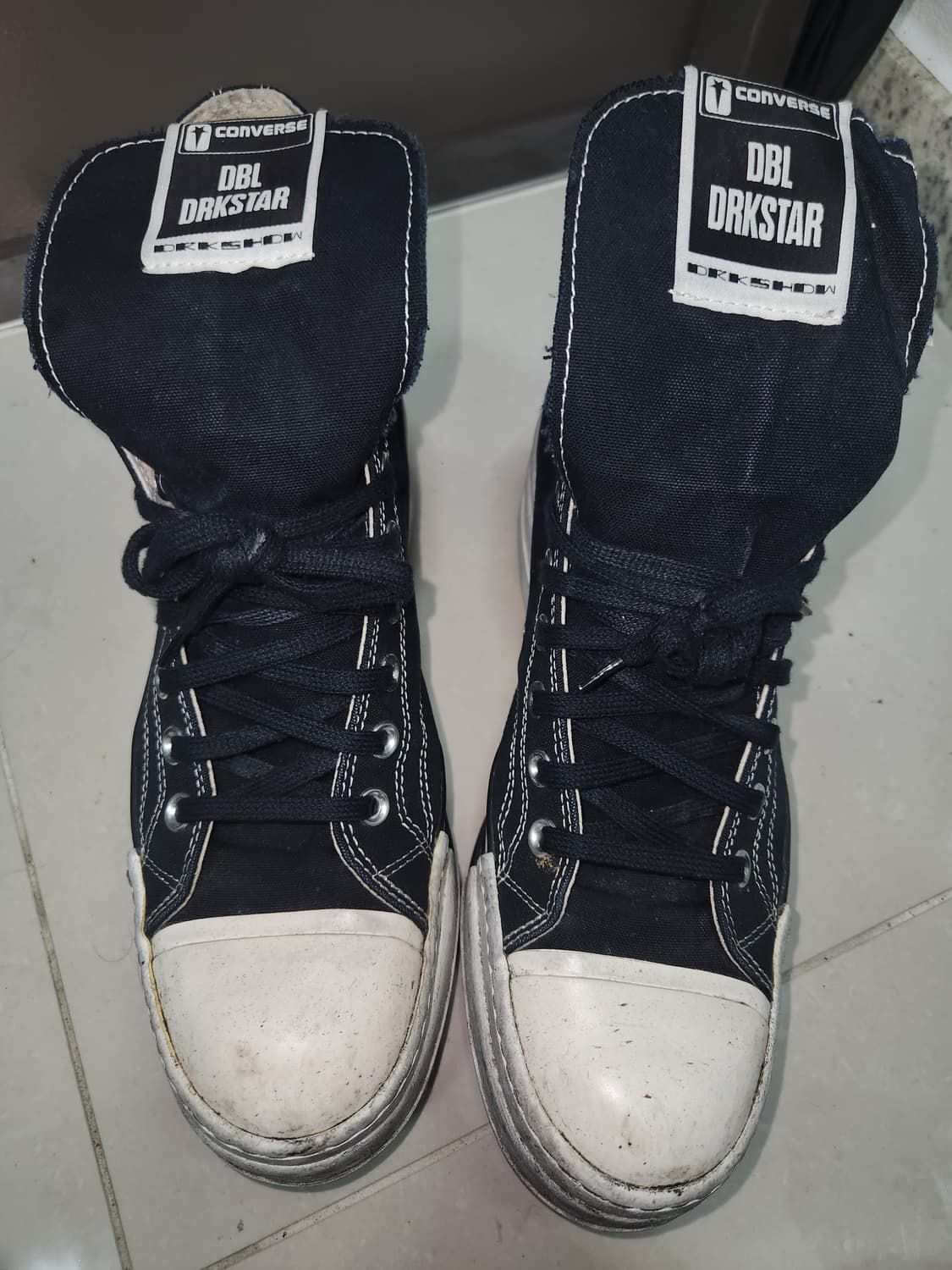 컨버스 X 다크쉐도우 더블 다크스타 척 70 하이 블랙 상품이미지5