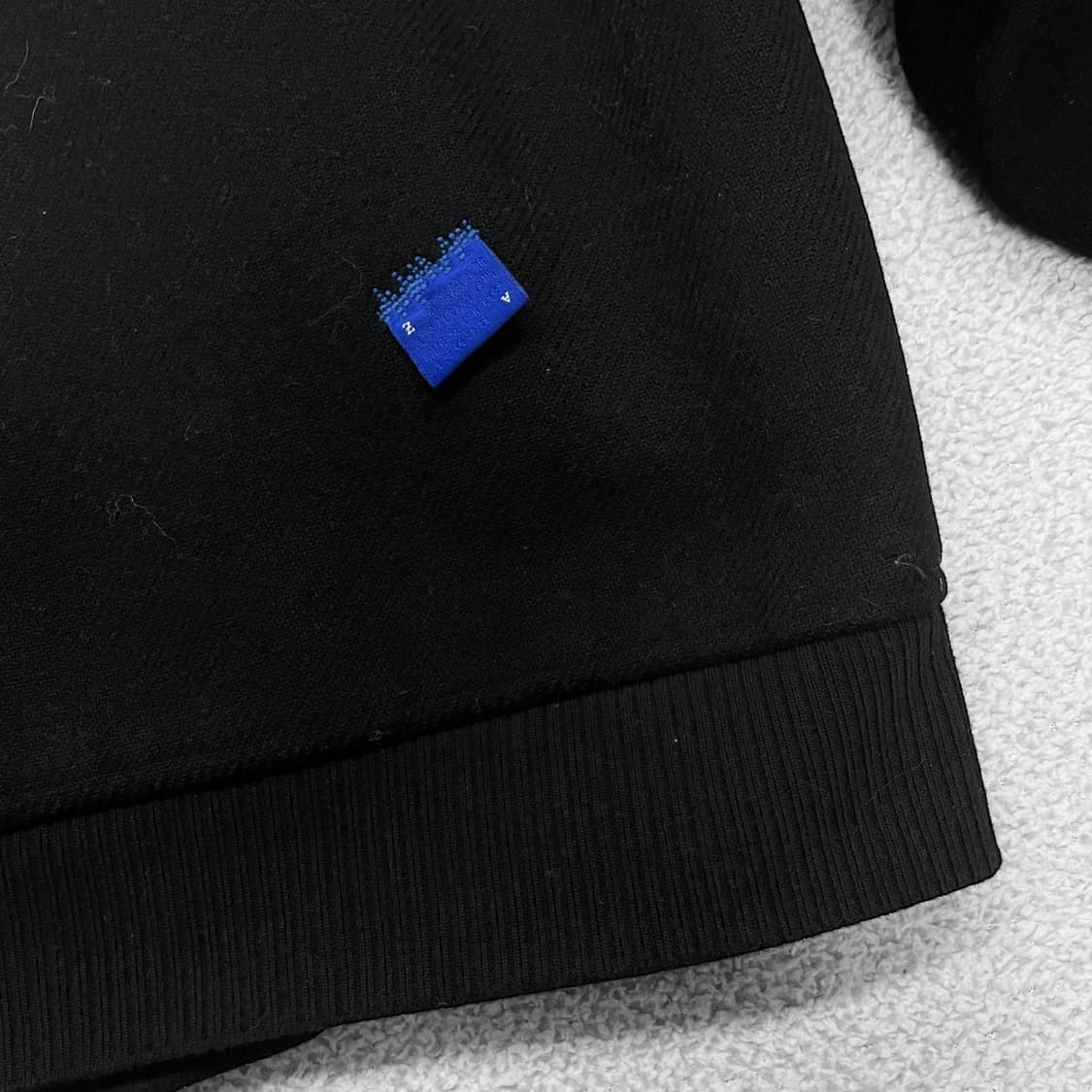 아더에러 x 자라 울 블렌드 바시티 봄버 자켓 블랙 상품이미지3