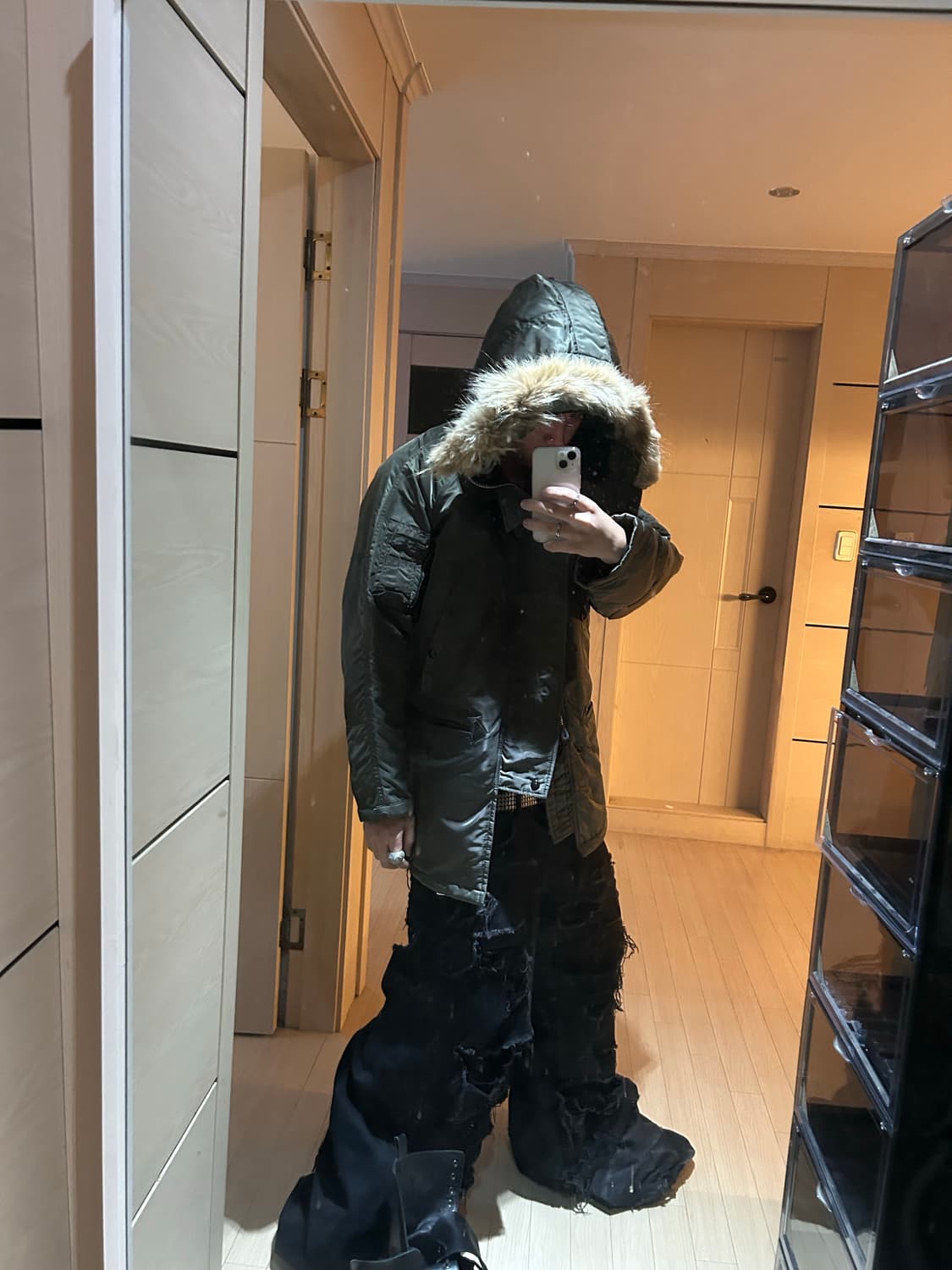 Khaki N2b Long Type Ma-1 Bomber Jacket 상품이미지7