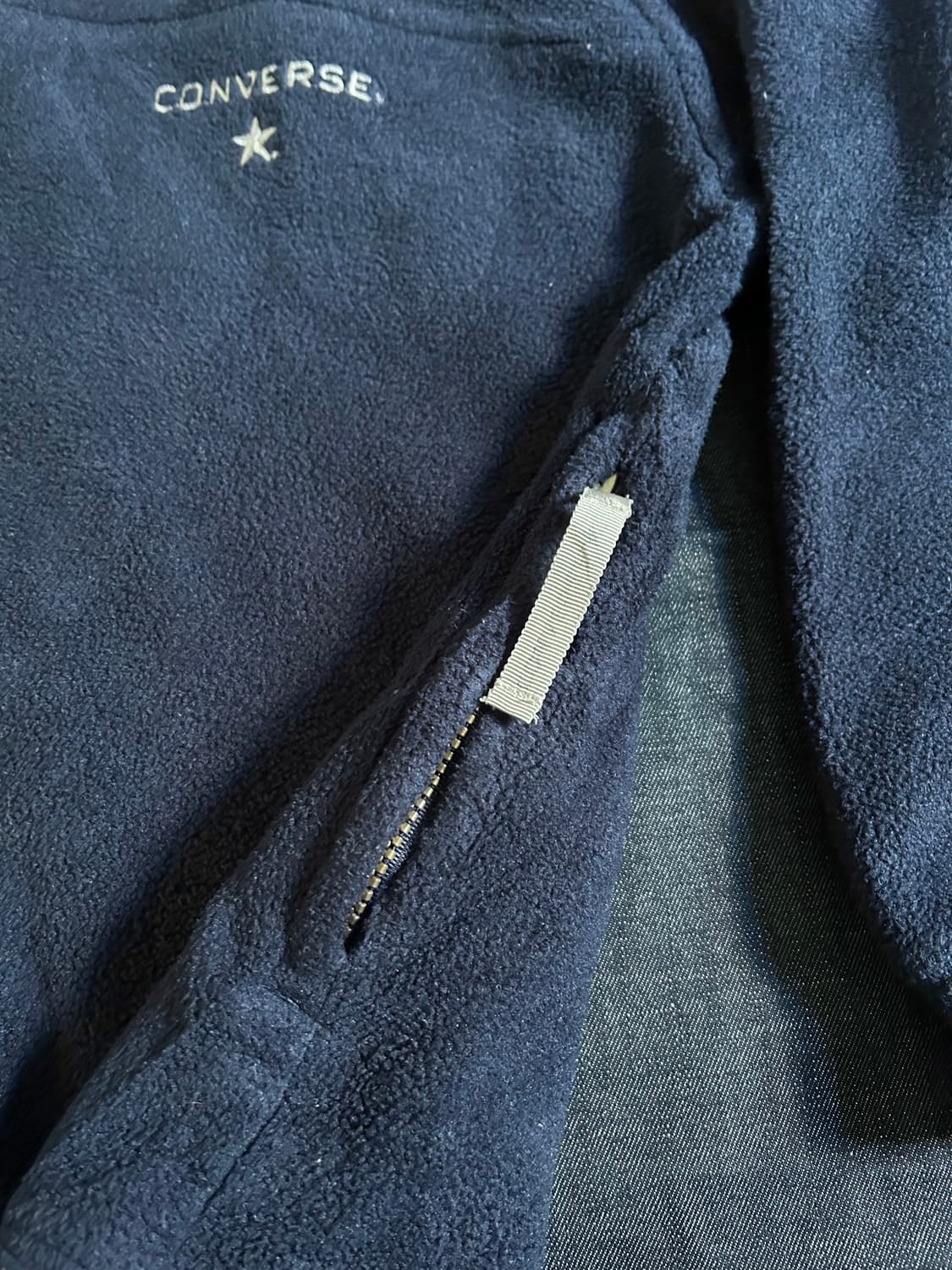 90s 컨버스 폴라텍 하프집 풀오버 플리스 상품이미지6