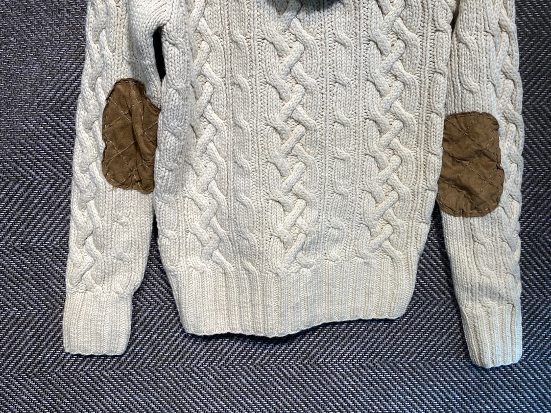 00s셰인진스 케이블 니트집업 상품이미지7