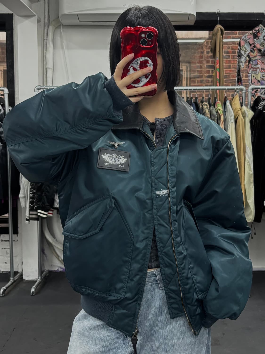 VTG 레더넥 MA-1 상품이미지2